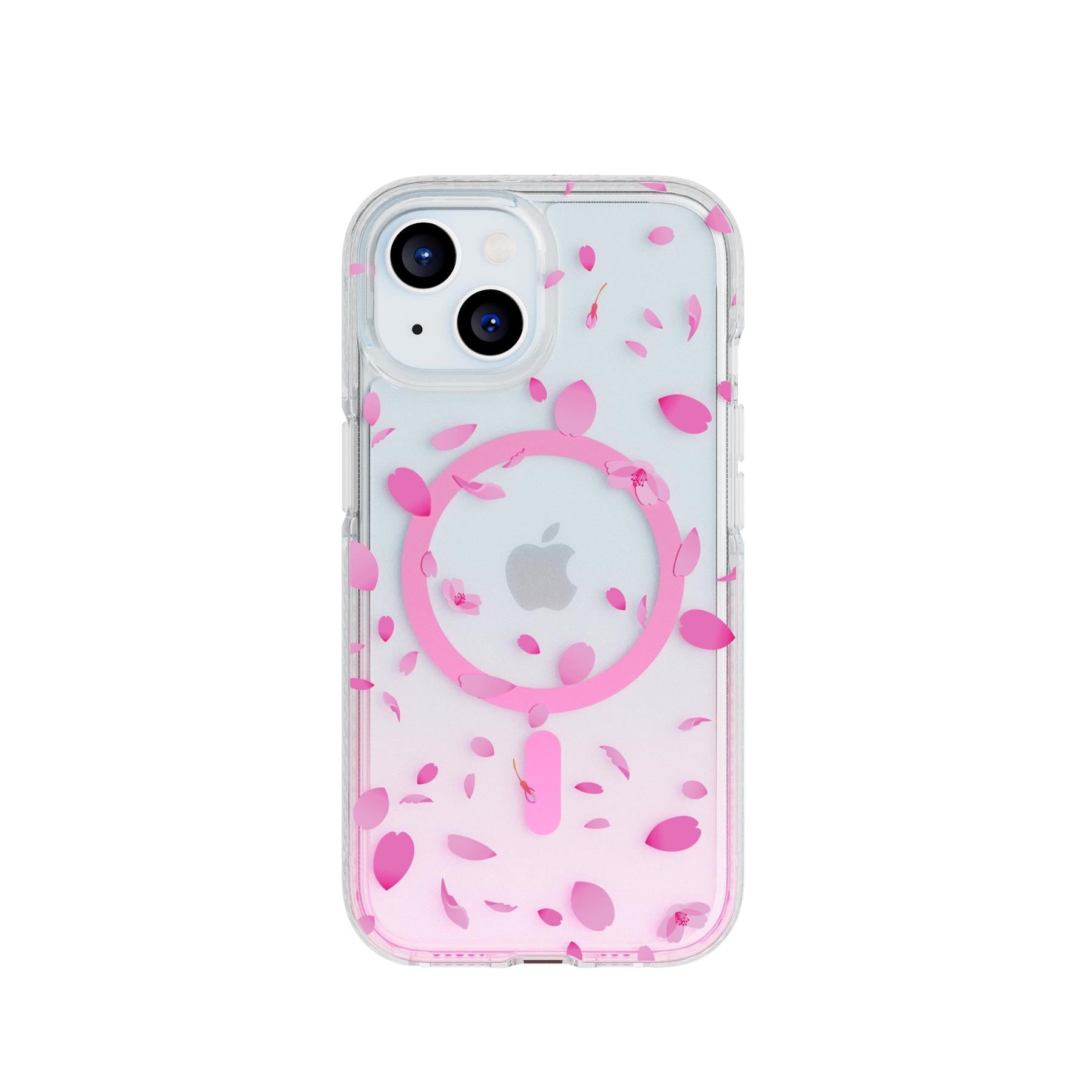 Tech21 FlexQuartz iPhone 15/14/13 Hülle Cherry Blossom MagSafe
