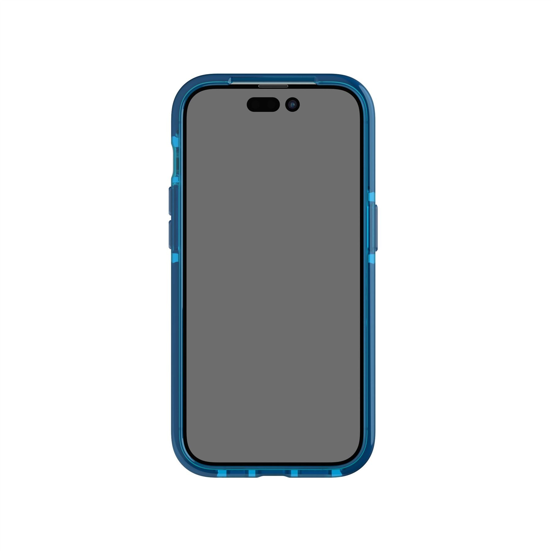 Tech21 EvoCheck iPhone 14 Pro Hülle Classic Blue Tint Karo