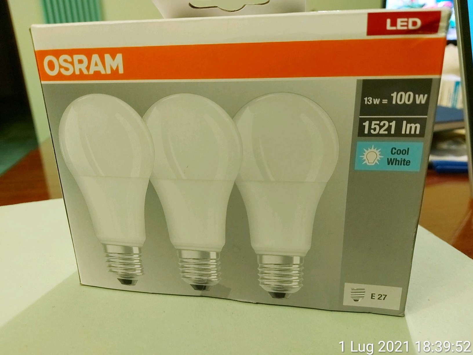 ams OSRAM SMART+ Classic A100 LED-Lampe E27 4000K 3er-Pack