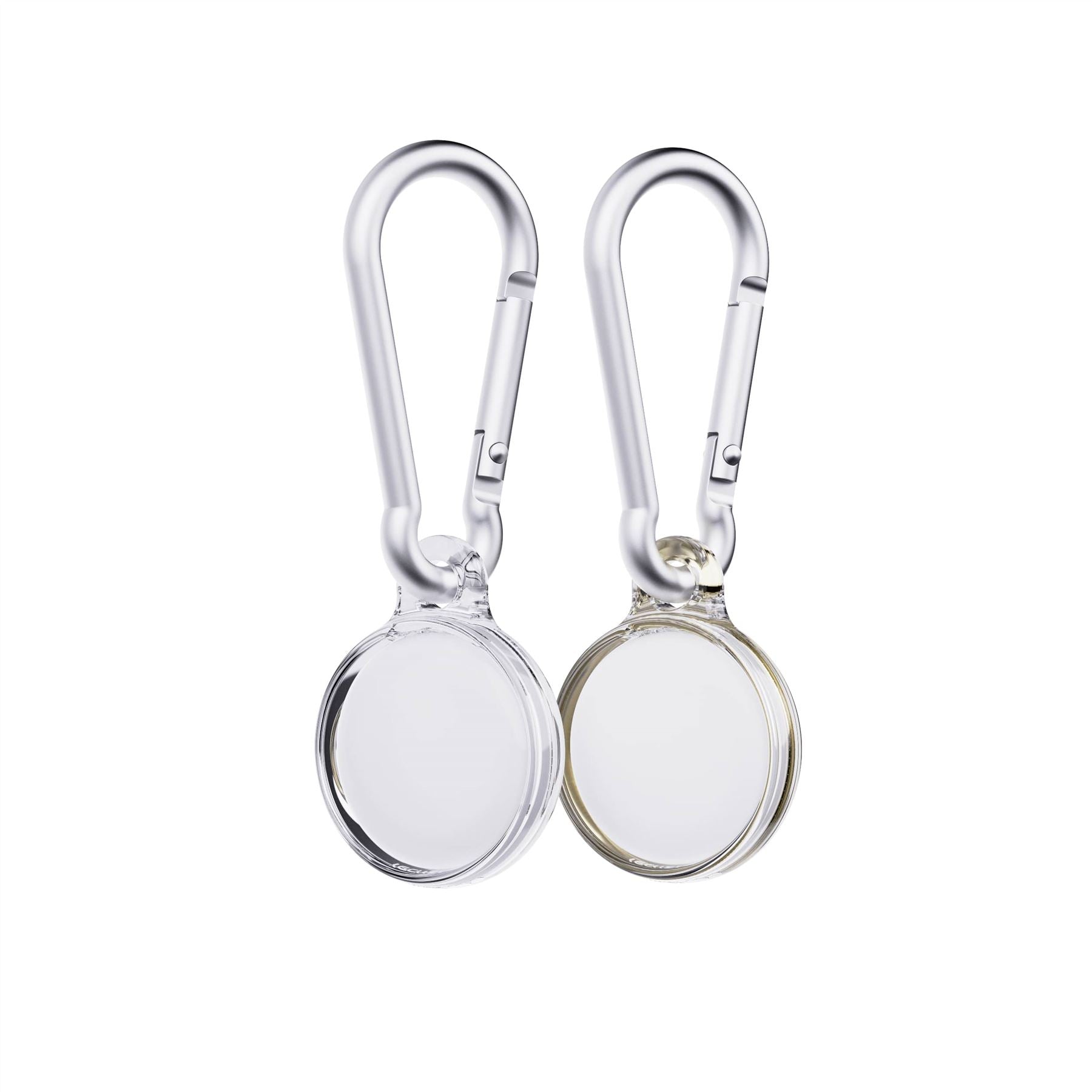 Tech21 EvoPop AirTag Hülle Gold Clear 2er Pack Stoßschutz