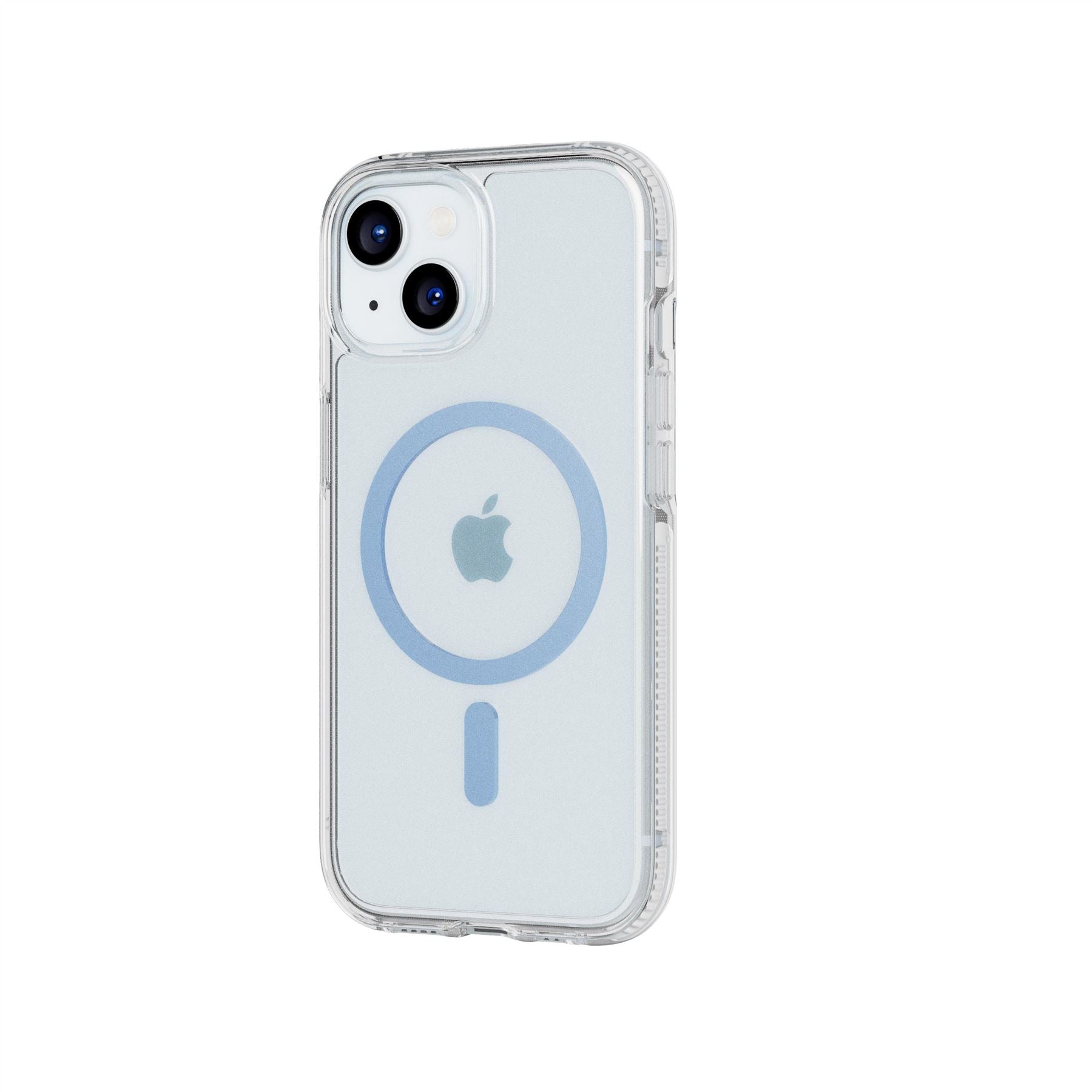 Tech21 FlexQuartz iPhone 15/14/13 Hülle Clear Blue MagSafe
