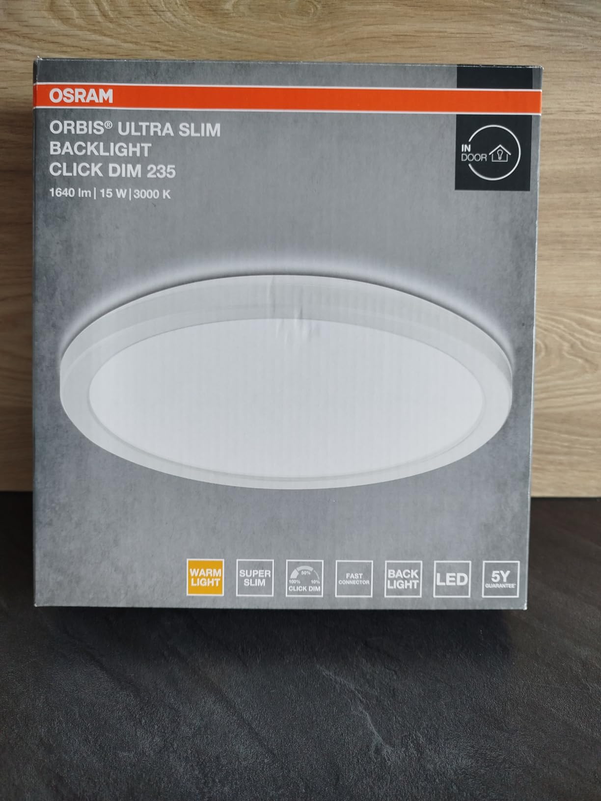 ams OSRAM SMART+ ORBIS ClickDim Deckenleuchte 23cm schwarz