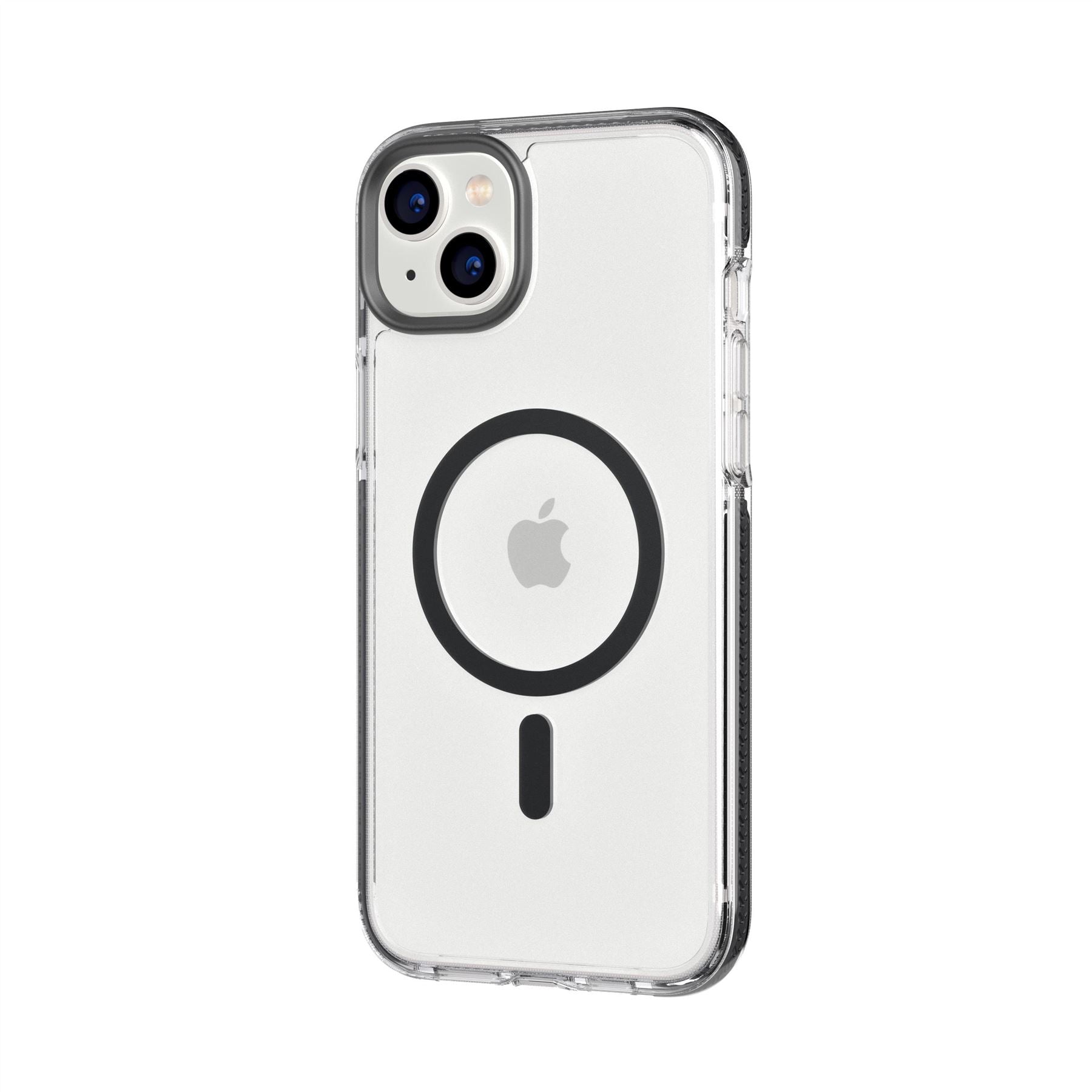 Tech21 EvoCrystal iPhone 14 Plus Hülle Graphit Schwarz MagSafe
