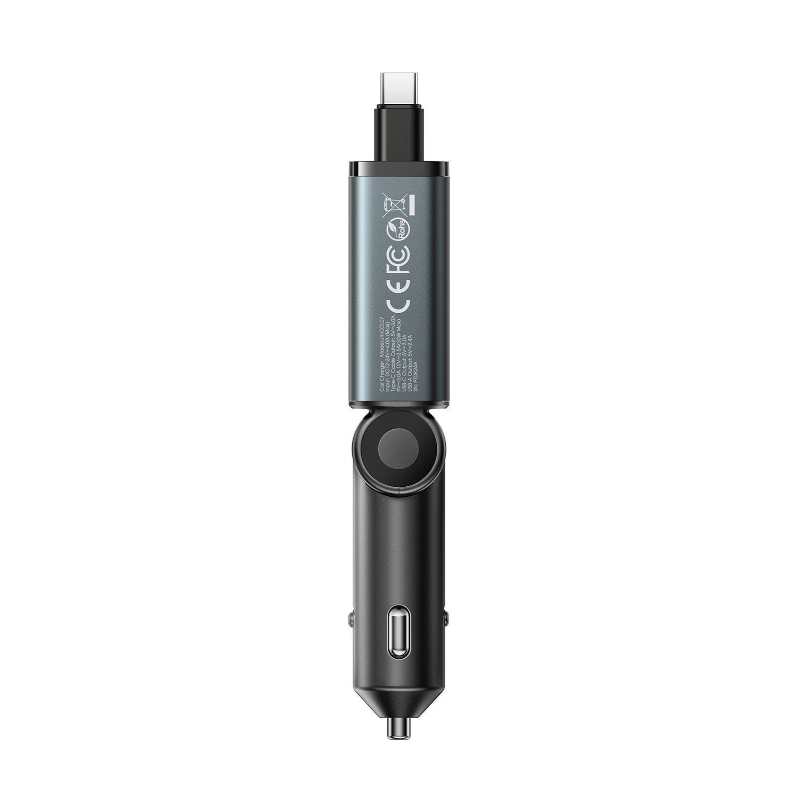 JOYROOM JR-CCL07 3-in-1 Autoladegerät Grau mit Kabel 45W