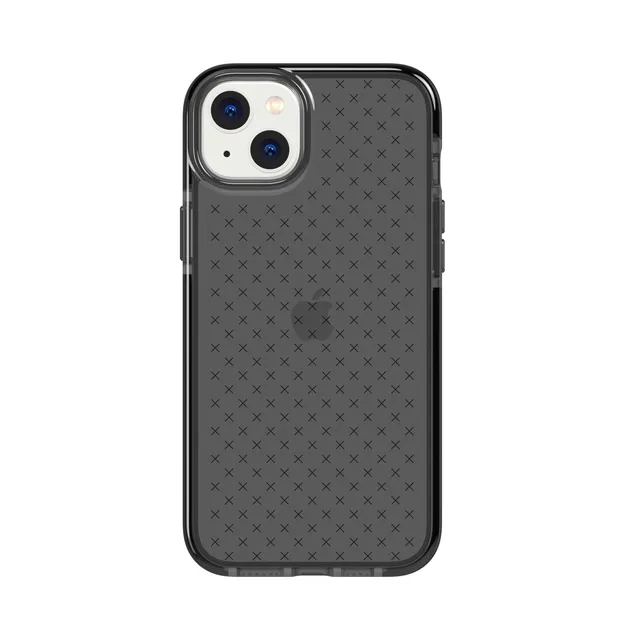 Tech21 EvoCheck iPhone 14 Plus Hülle Smokey Black 16ft Schutz