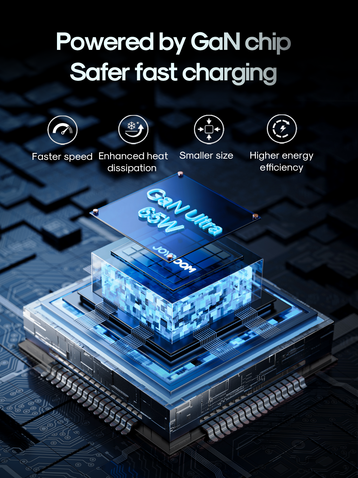 JOYROOM Chargers JR-TCG01 Ladegerät 65W GaN schwarz