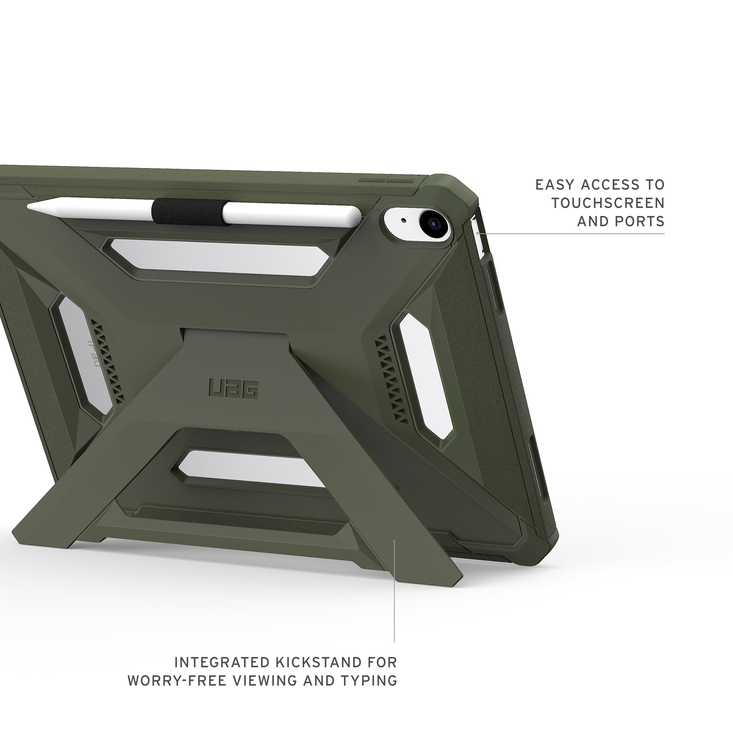 UAG Scout Plus iPad 10.9 Hülle mit Aufsteller stoßfest