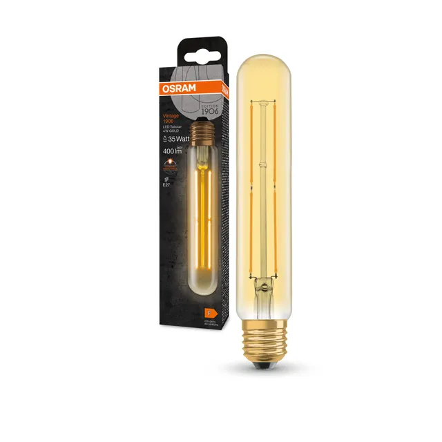 Osram Vintage 1906 Tubular 35 LED-Lampe E27 gold 4W