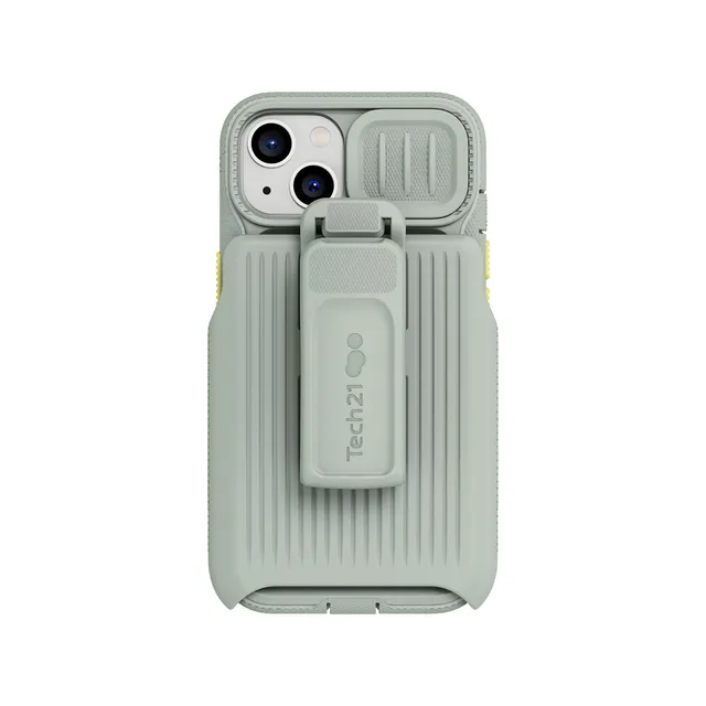 Tech21 EvoMax iPhone 13 Hülle Khaki Grey mit Holster