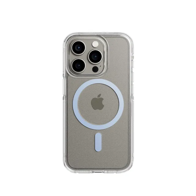Tech21 FlexQuartz iPhone 15 Pro Hülle Blau MagSafe