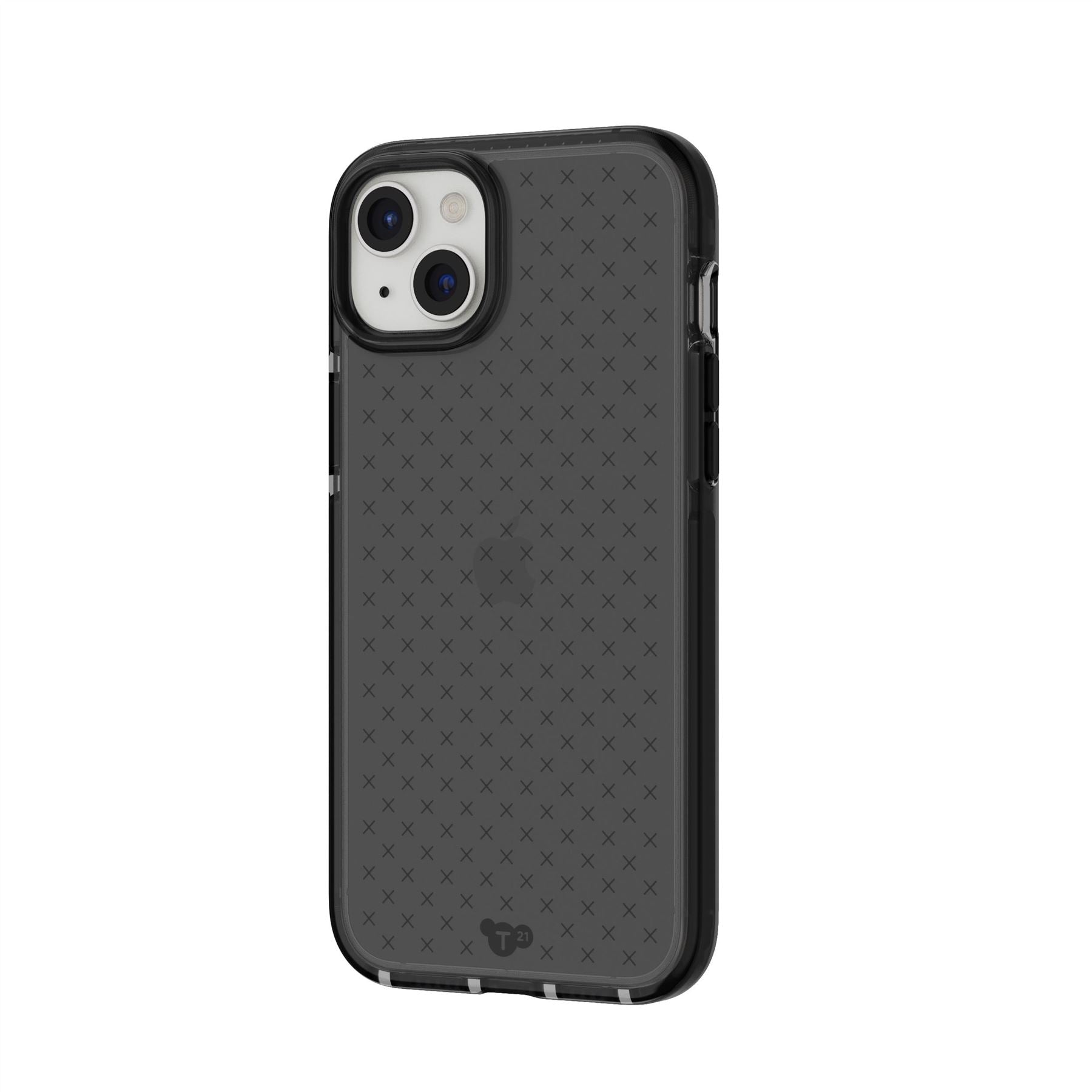 Tech21 Evo Check iPhone 15 Plus Hülle Smokey Black stoßfest