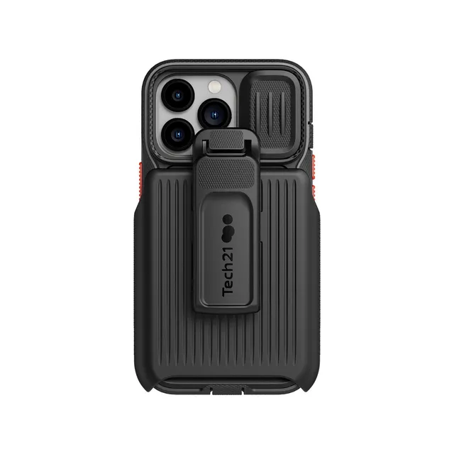 Tech21 EvoMax iPhone 13 Pro Handyhülle Off Black mit Holster