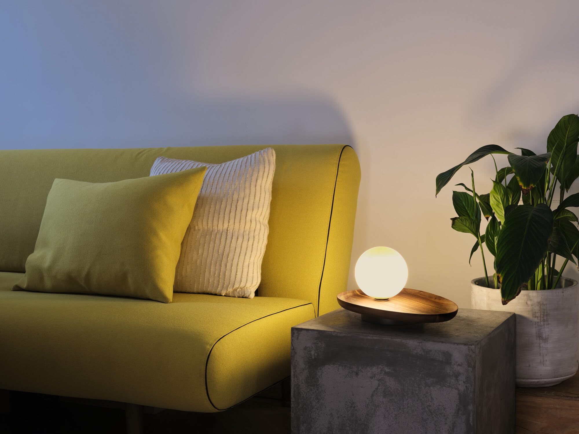 ams OSRAM SMART+ Acacia Nest Tischleuchte G9 Wood Decor