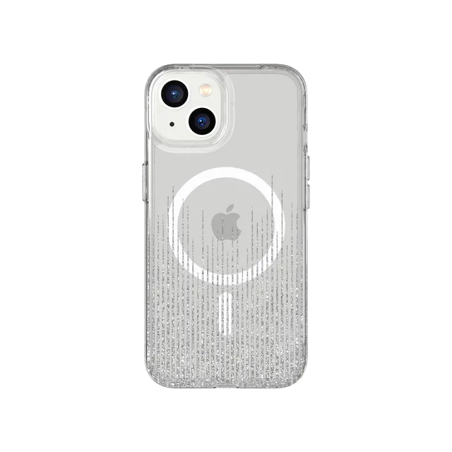 Tech21 EvoArt MagSafe iPhone Hülle Sparkle Rain Glitzer