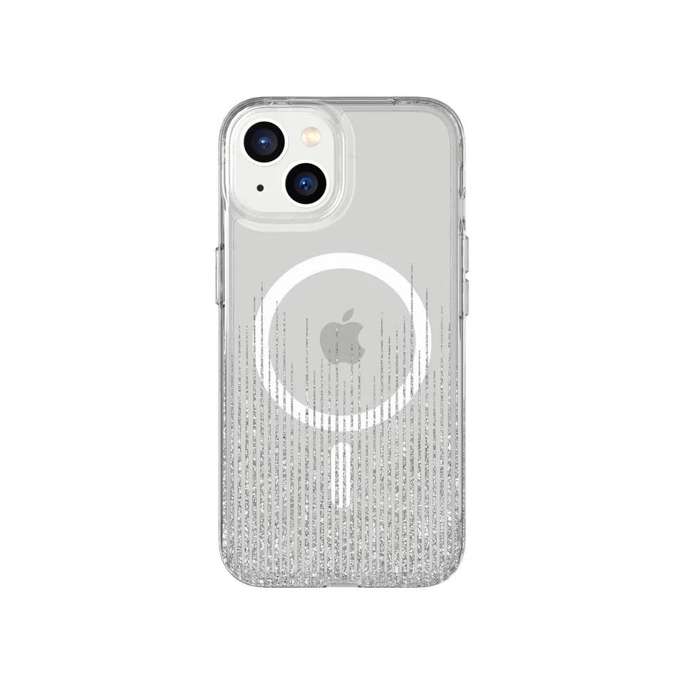 Tech21 EvoArt MagSafe iPhone Hülle Sparkle Rain Glitzer