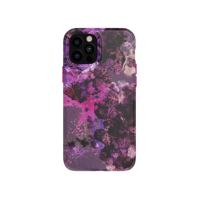Tech21 Eco Art iPhone 12/12 Pro Hülle Pink-Lila Fallschutz