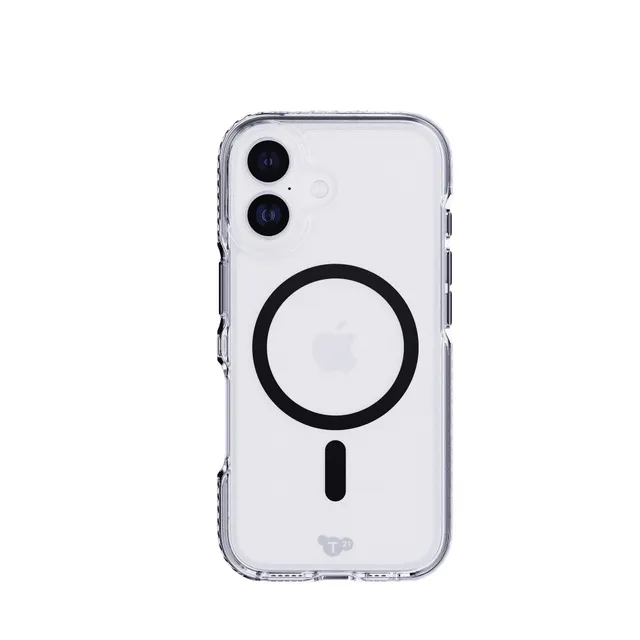 Tech21 EvoCrystal MagSafe iPhone 17 Hülle Schwarz klar