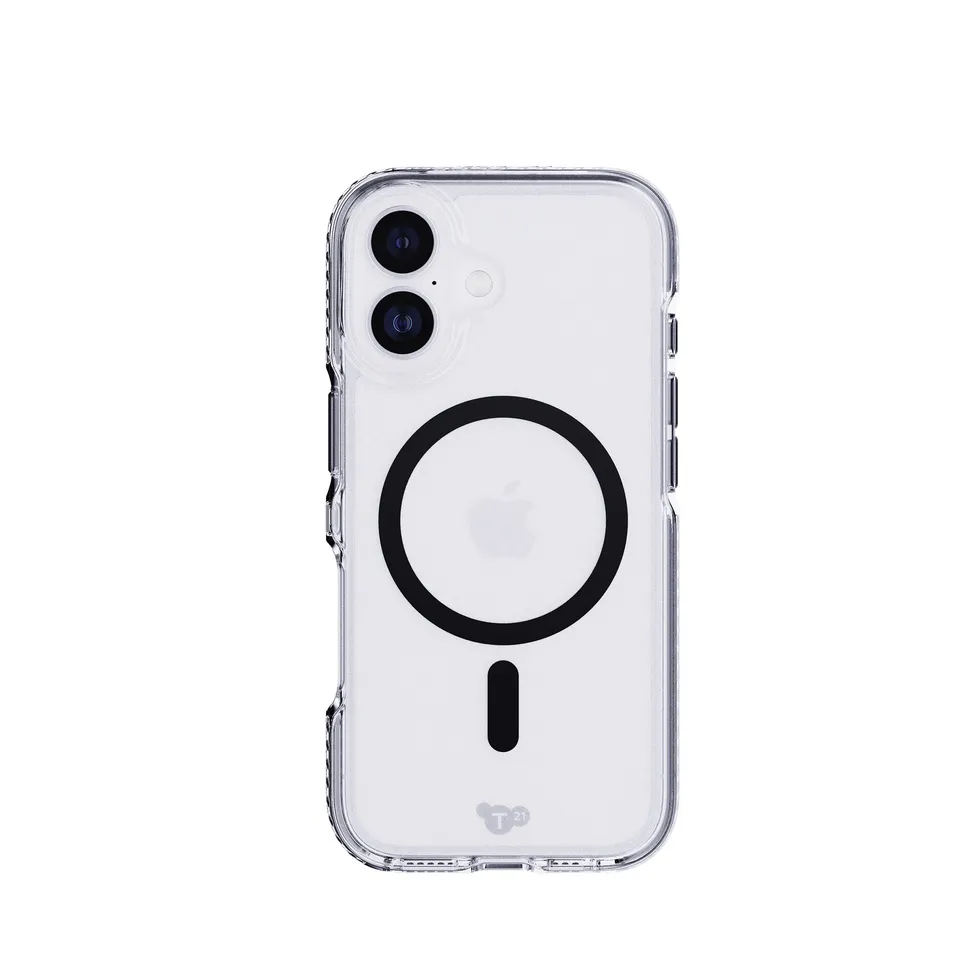 Tech21 EvoCrystal MagSafe iPhone 17 Hülle Schwarz klar