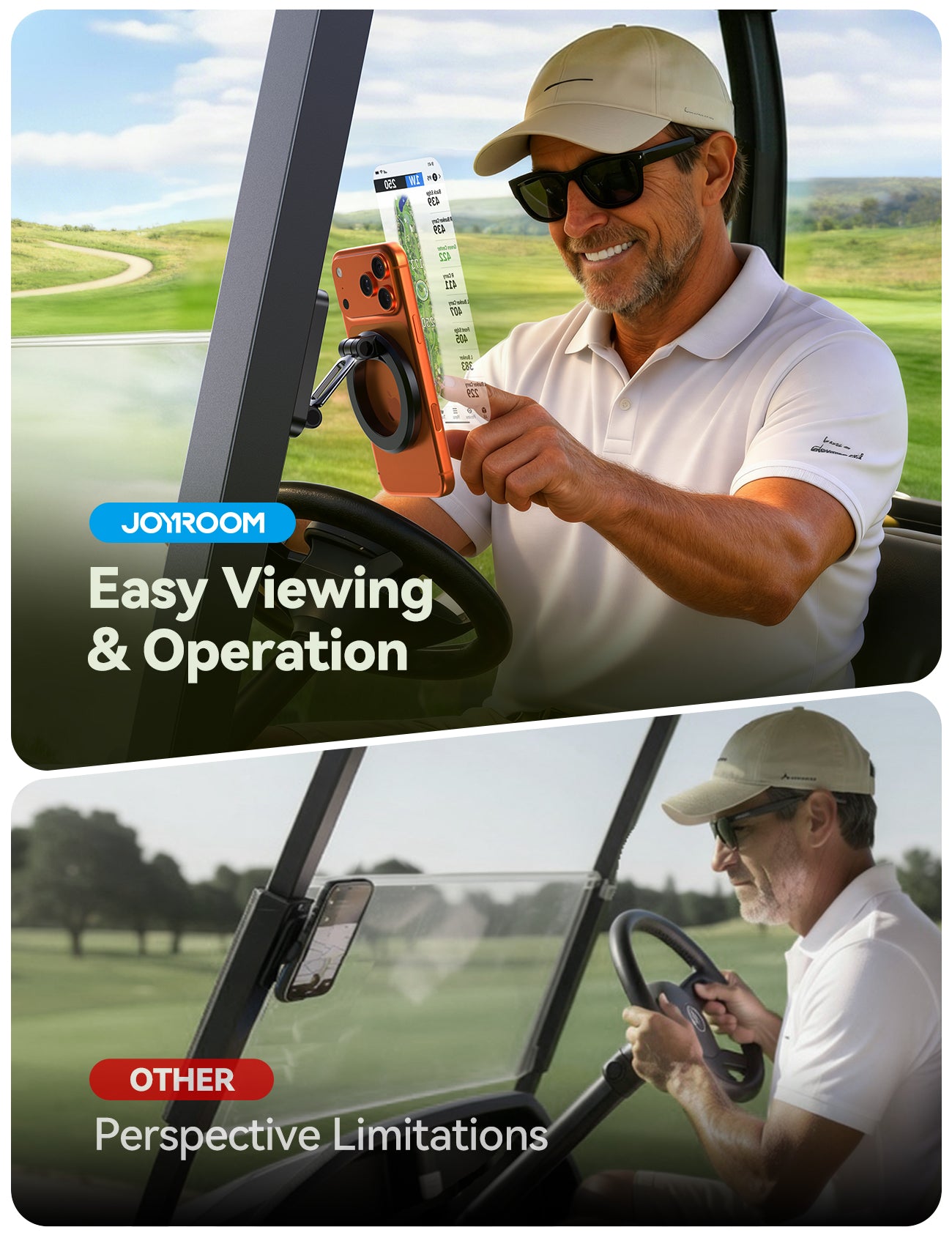 JOYROOM JR-ZS522 Handyhalter Magnet Golf 360° Schwarz