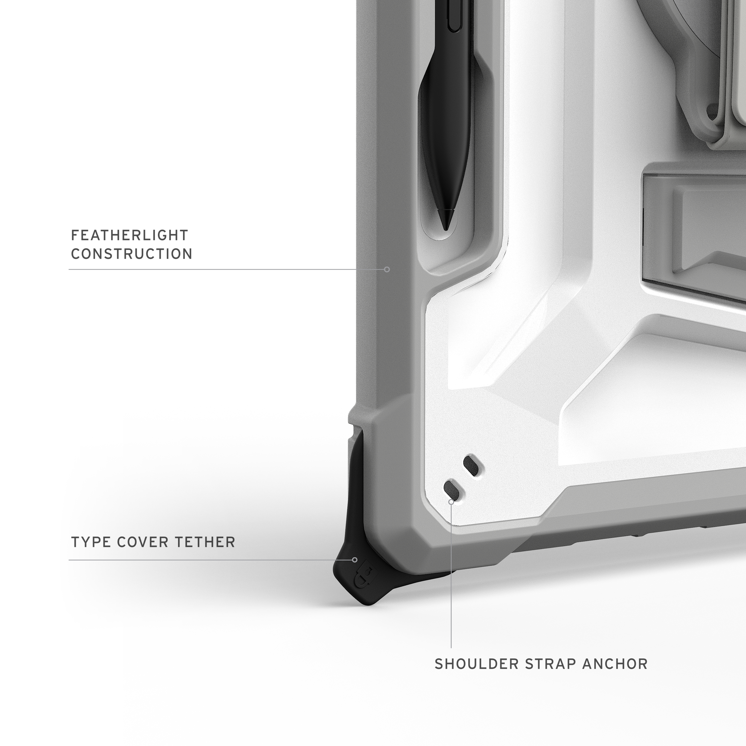 UAG Plasma Surface Pro 12" Healthcare Hülle mit Handschlaufe