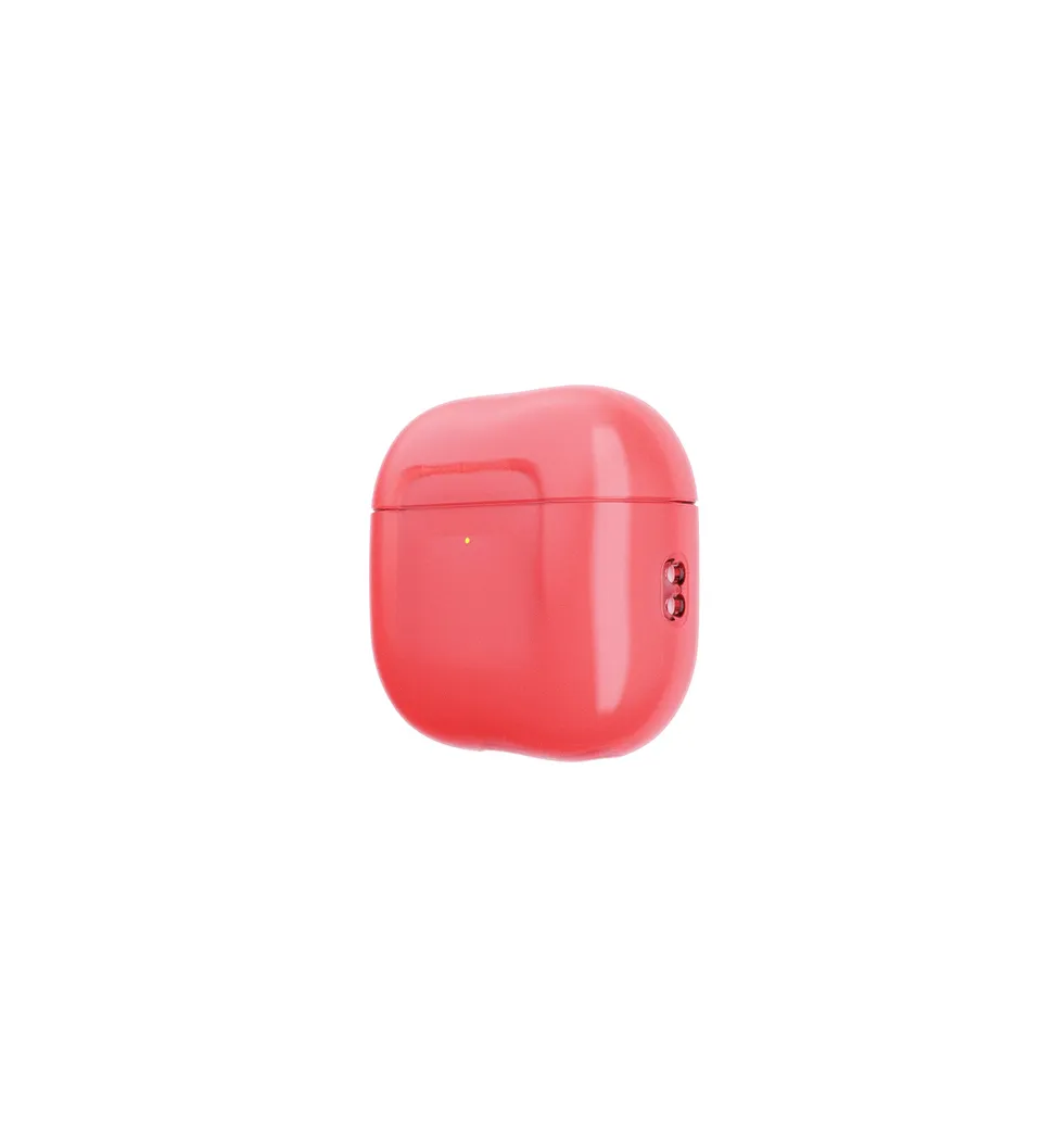 Tech21 EvoPop AirPods 4 Hülle Sunset Coral UV-Schutz