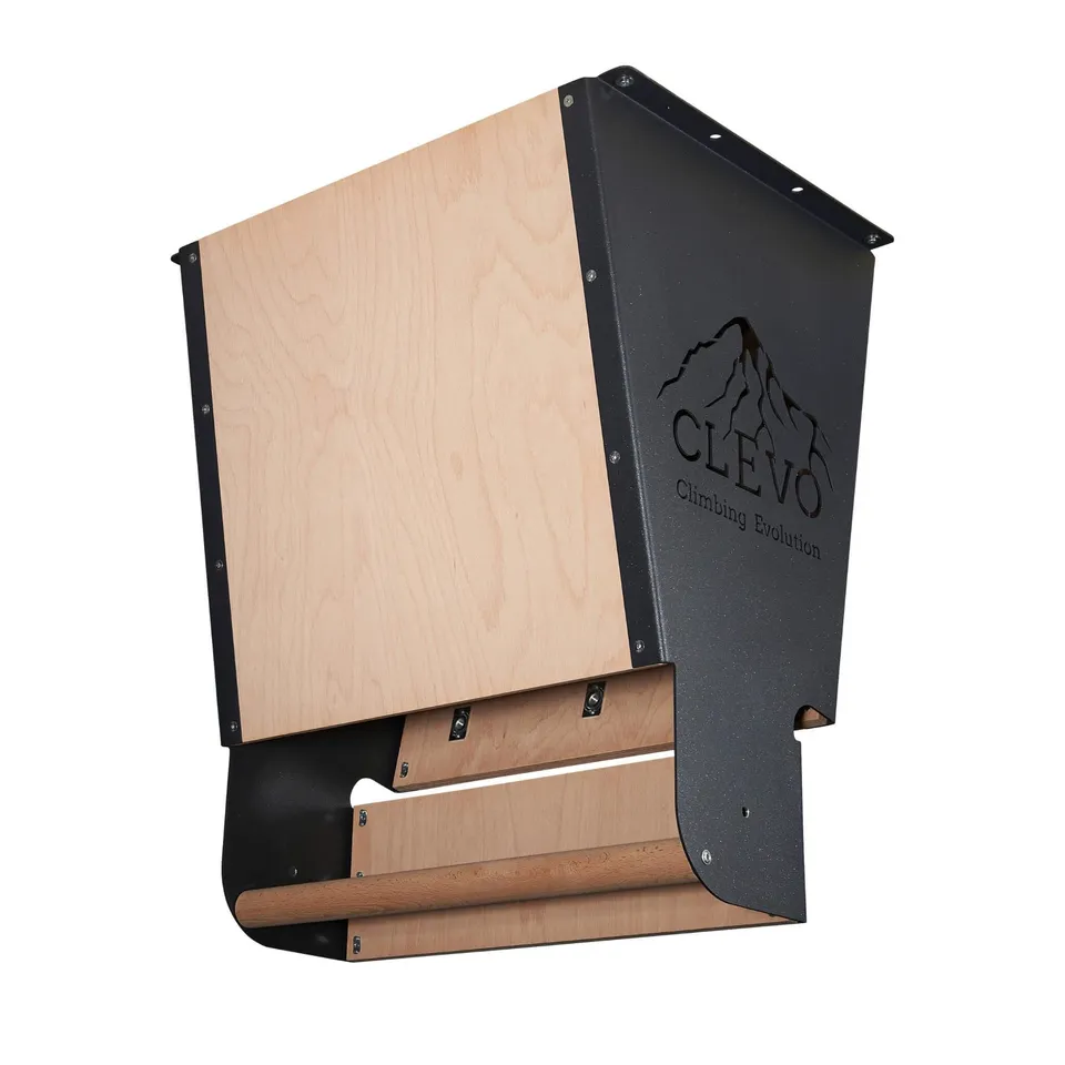 Clevo XL Klettermodul Decke 12° Campusboard Buche Stahl