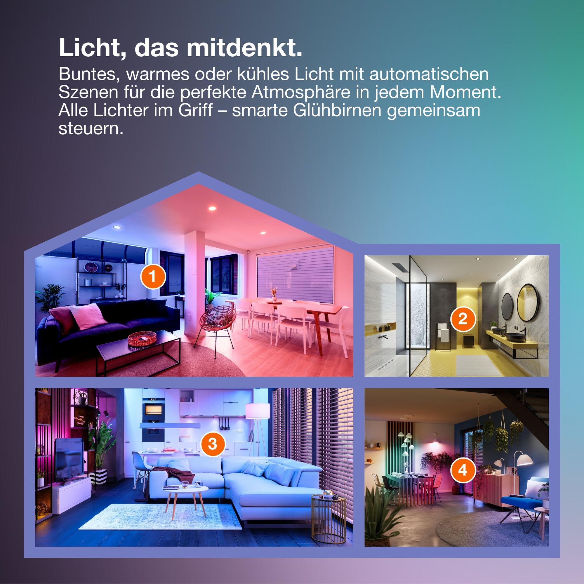 ams OSRAM SMART+ Globe LED-Lampe E14 RGBW 2er Pack