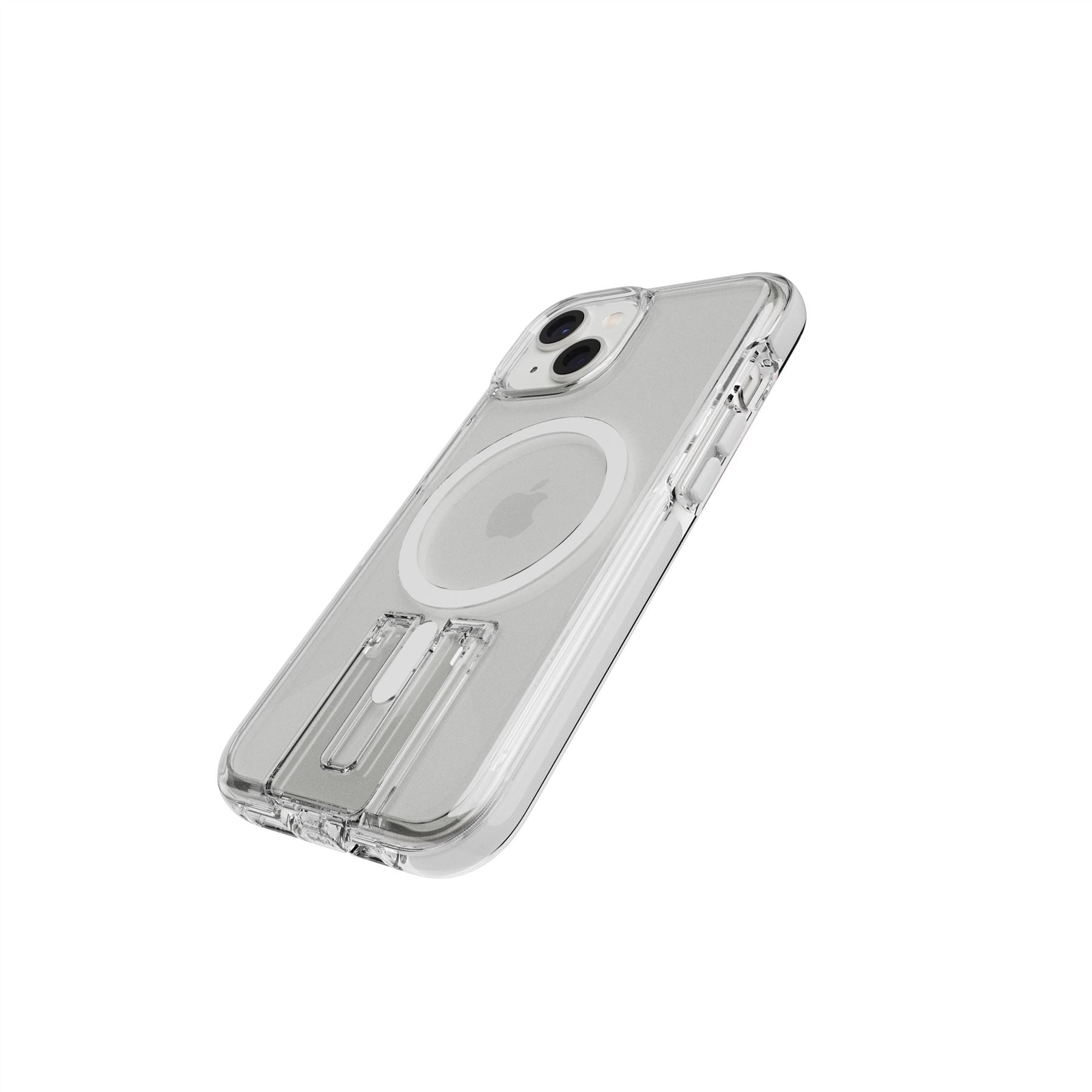 Tech21 EvoCrystal Kick iPhone 15/14/13 Hülle Clear MagSafe