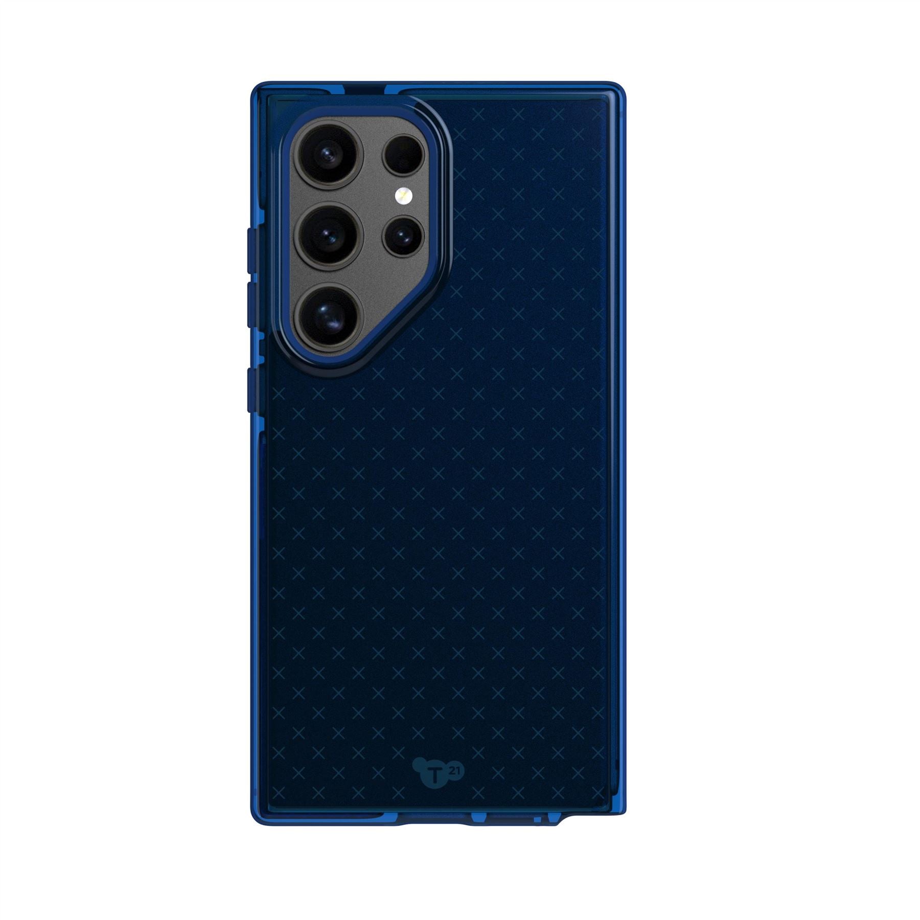 Tech21 Evo Check S24 Ultra Hülle Cobalt Blue Stoßschutz
