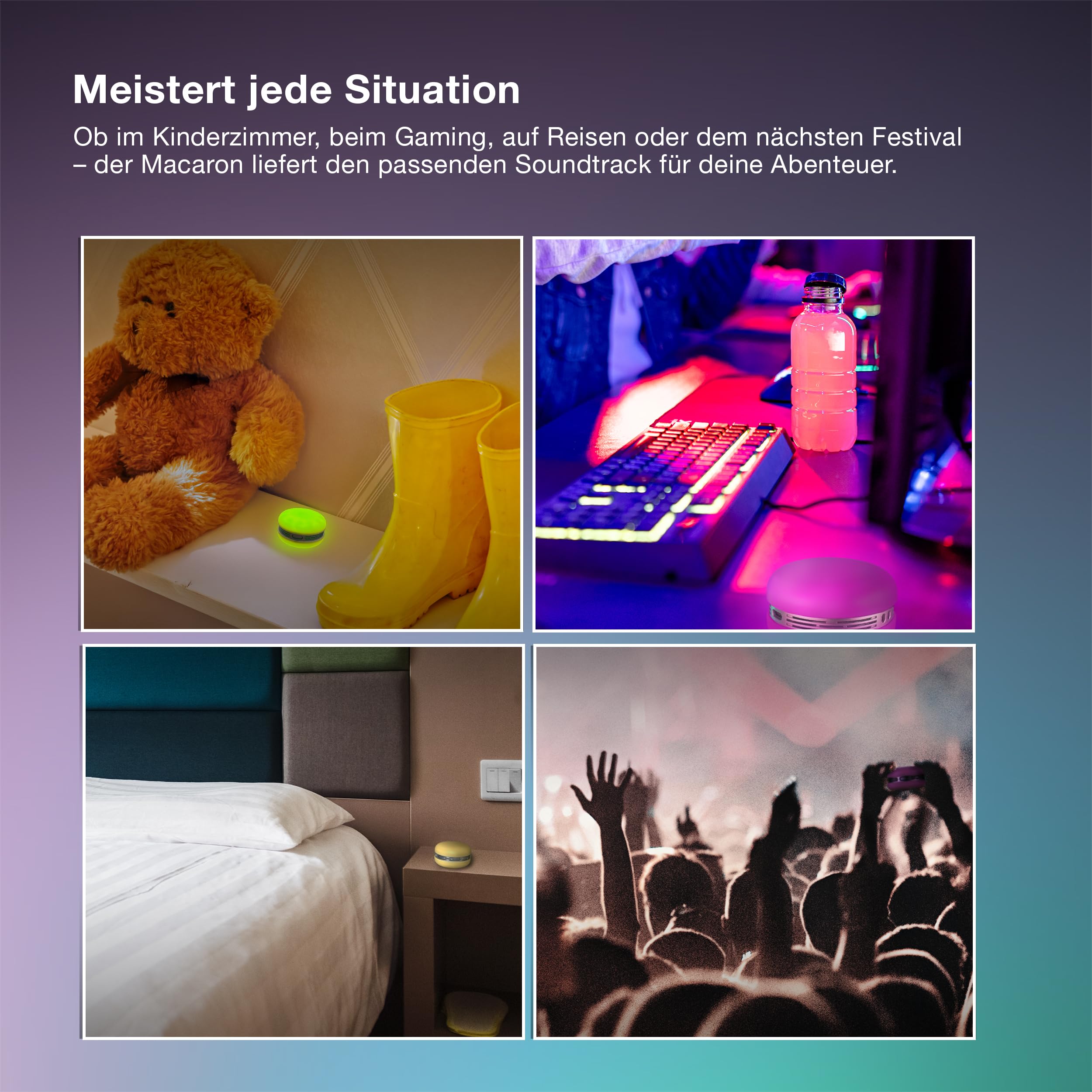 ams OSRAM SMART+ Macaron Bluetooth-Lautsprecher blau