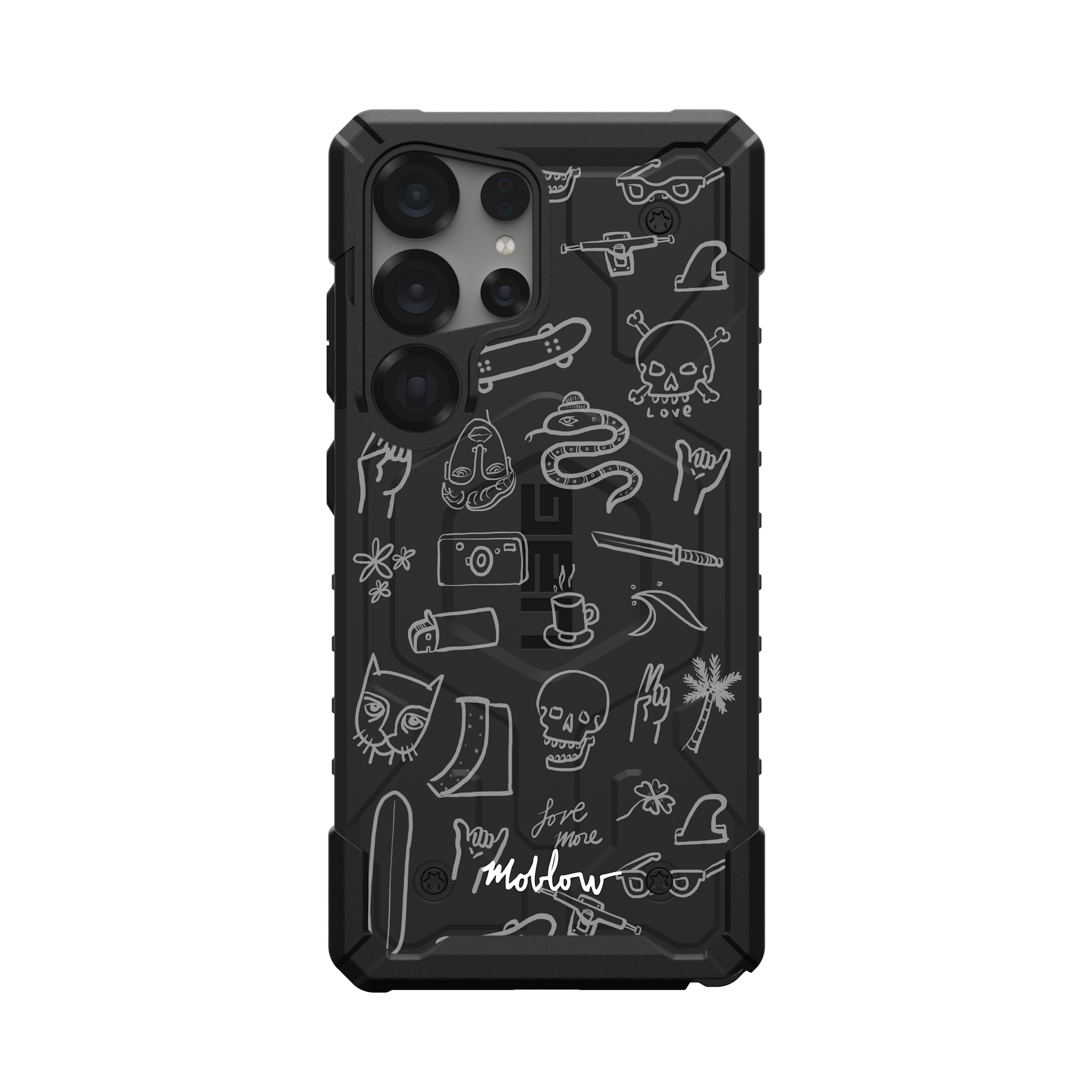 UAG Pathfinder Galaxy S26 Ultra Hülle Mark Oblow Doodles