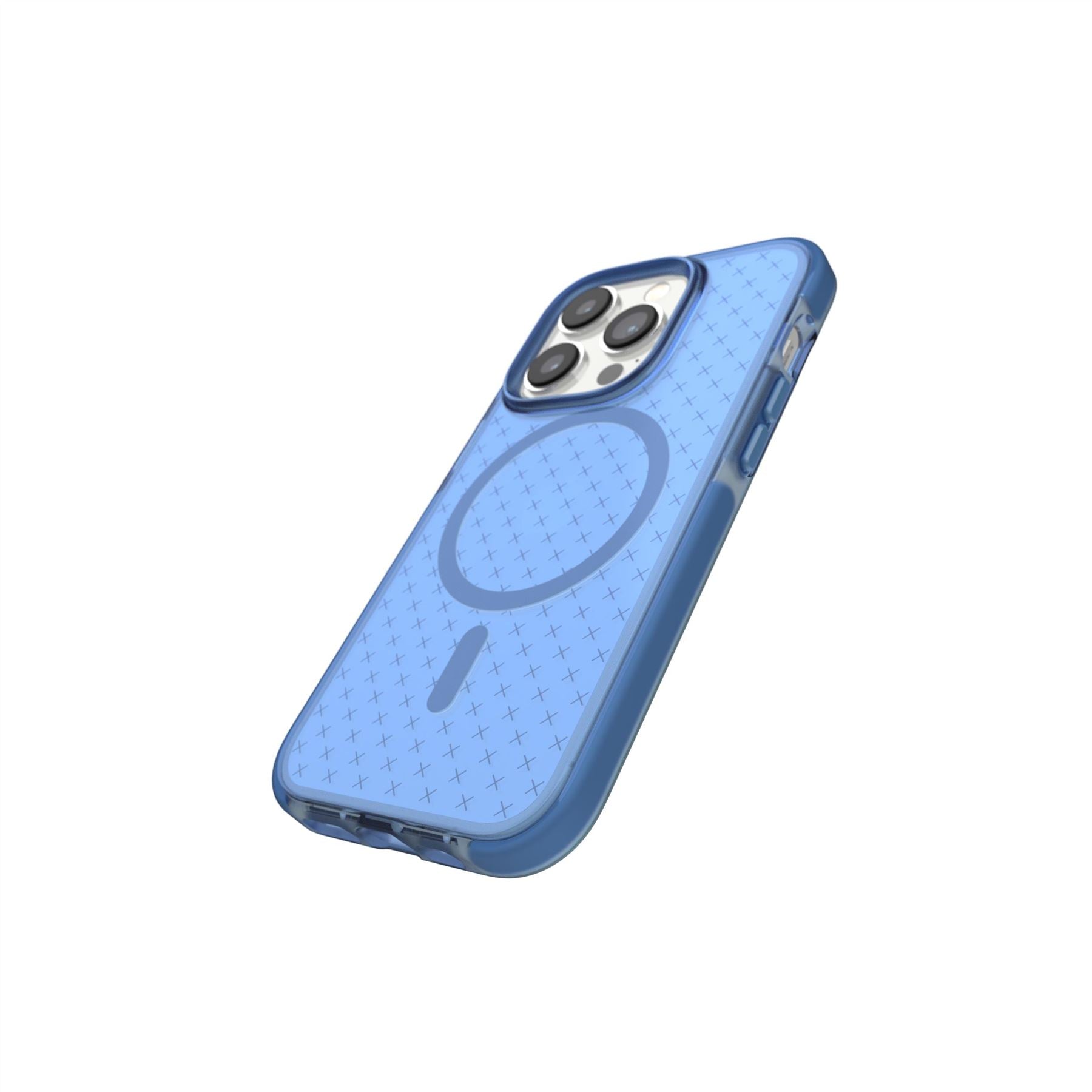 Tech21 EvoCheck iPhone 14 Pro Hülle MagSafe tranquil blue