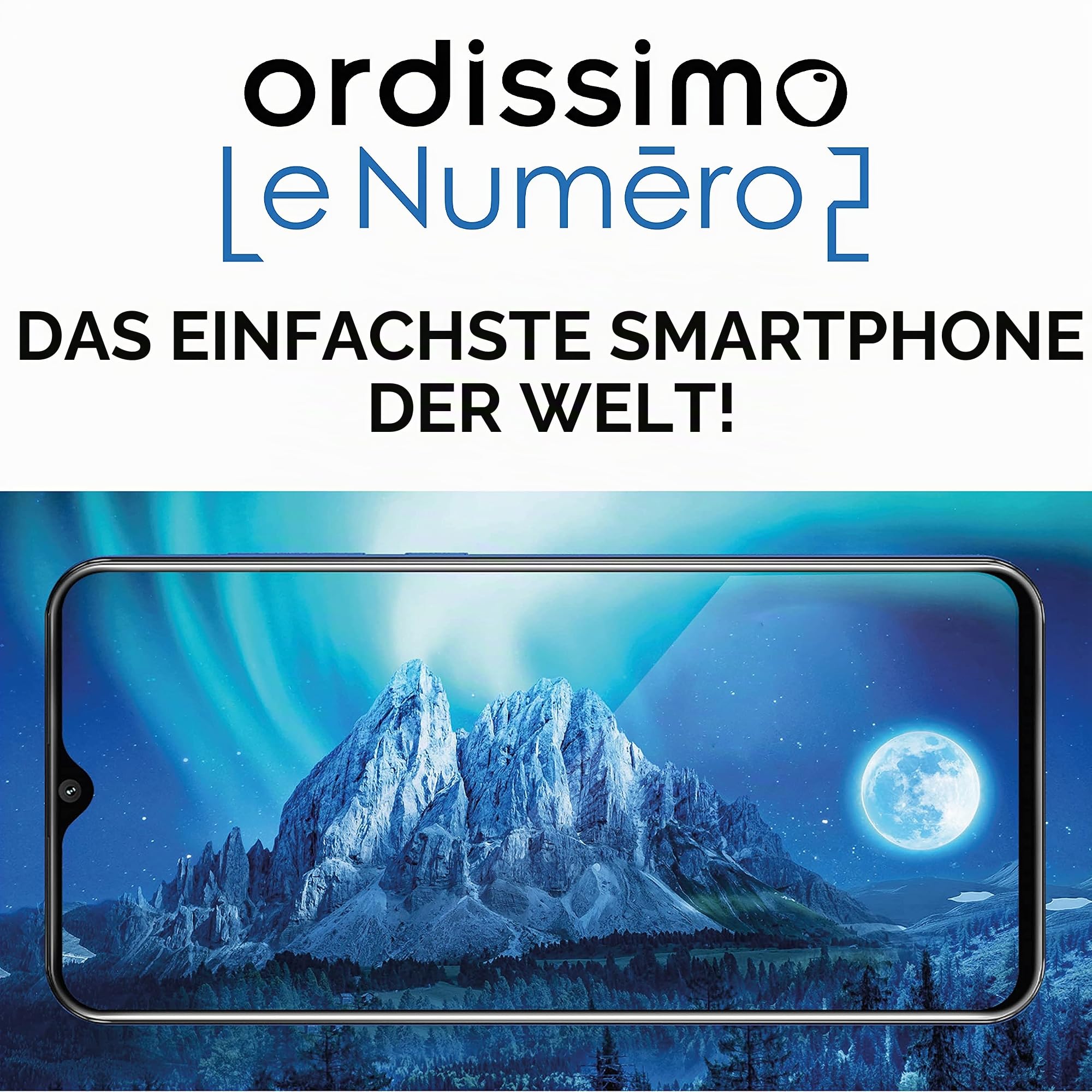 Ordissimo LeNumero2 Senioren-Smartphone 6,3 Zoll blau