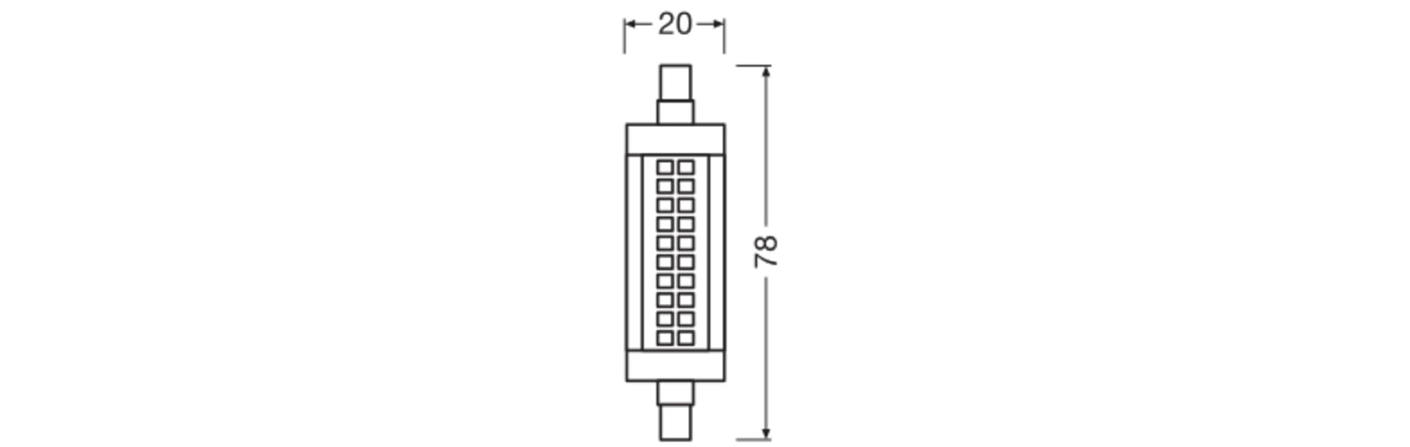 ams OSRAM Slim Line 78 LED Stablampe dimmbar 2700K 75W Ersatz