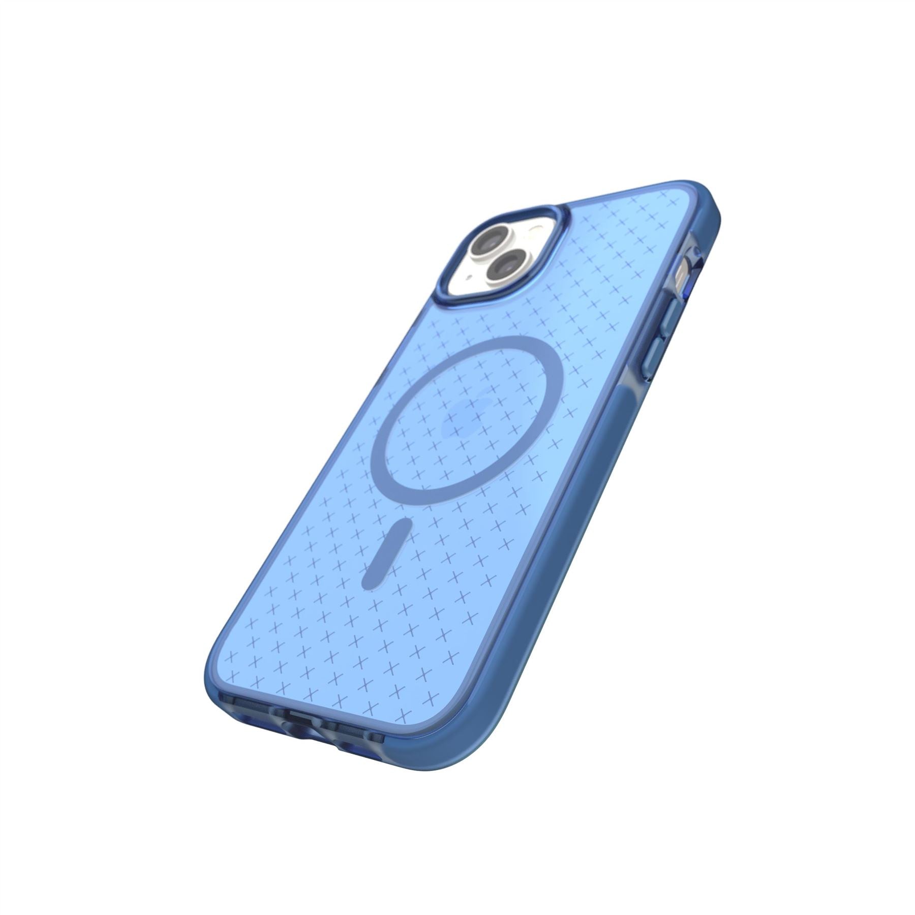 Tech21 EvoCheck iPhone 14 Plus Hülle MagSafe Blau 16ft