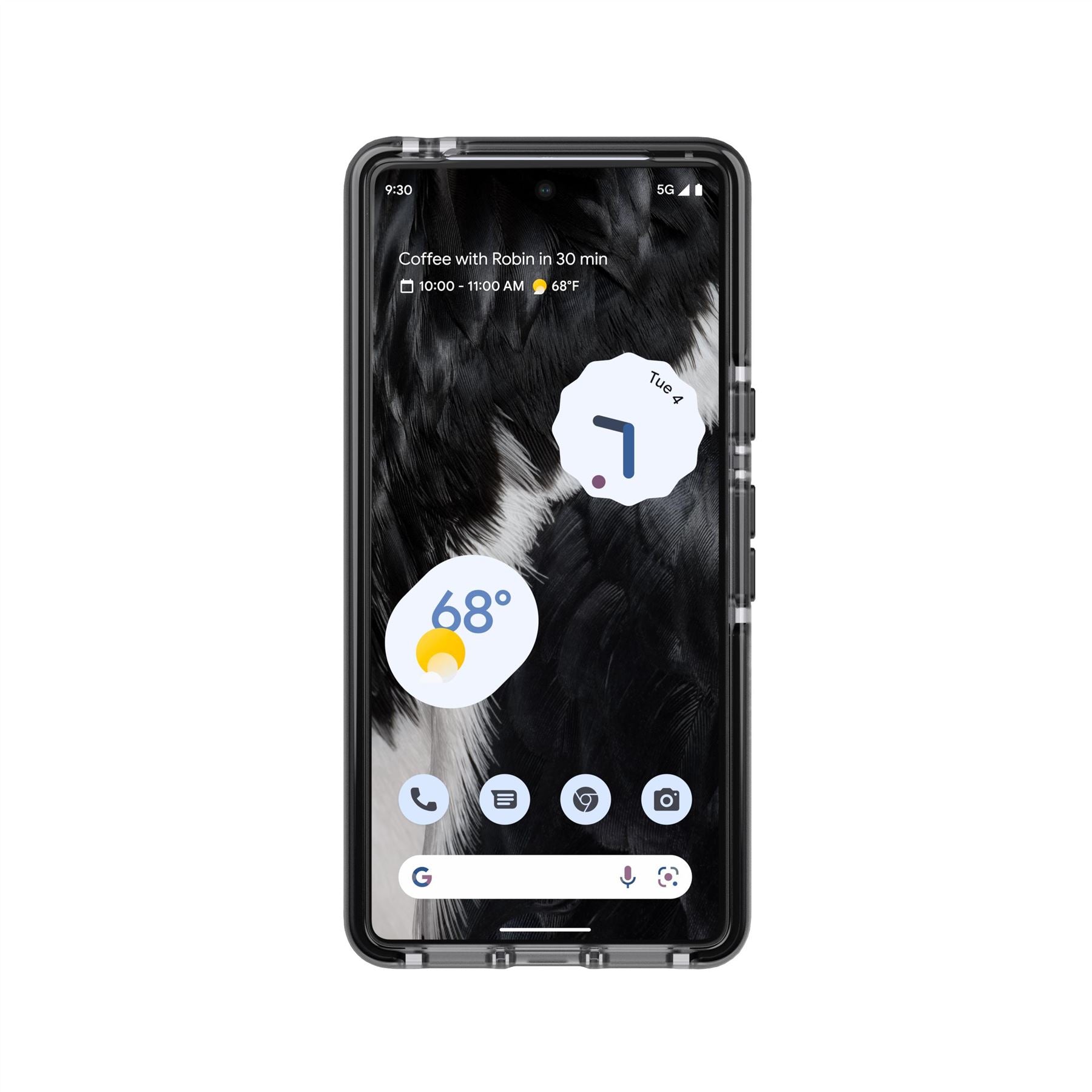 Tech21 EvoCheck Pixel 7 Hülle Smokey Black 4,9 m Schutz