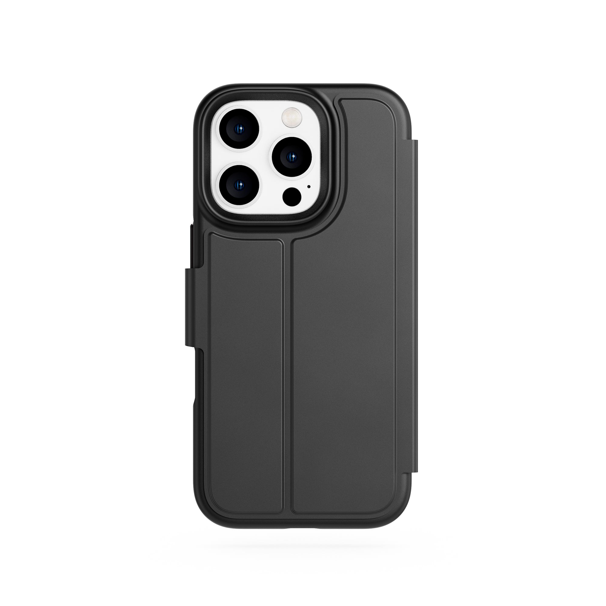 Tech21 EvoLite Wallet iPhone 16 Pro Hülle Schwarz Kartenfach