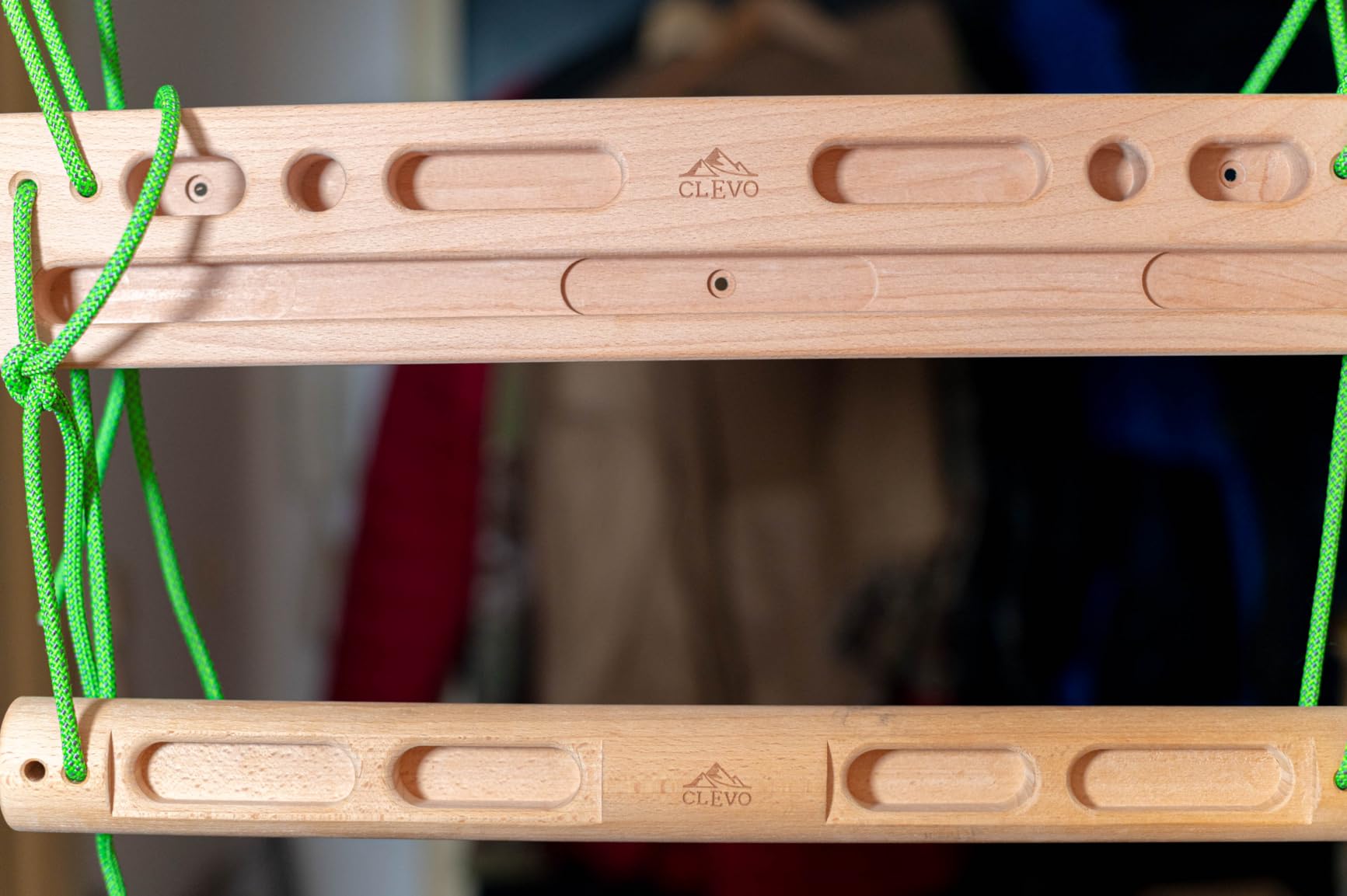 Clevo Fingerboard Flex Hangboard Holz 2 Griffreihen