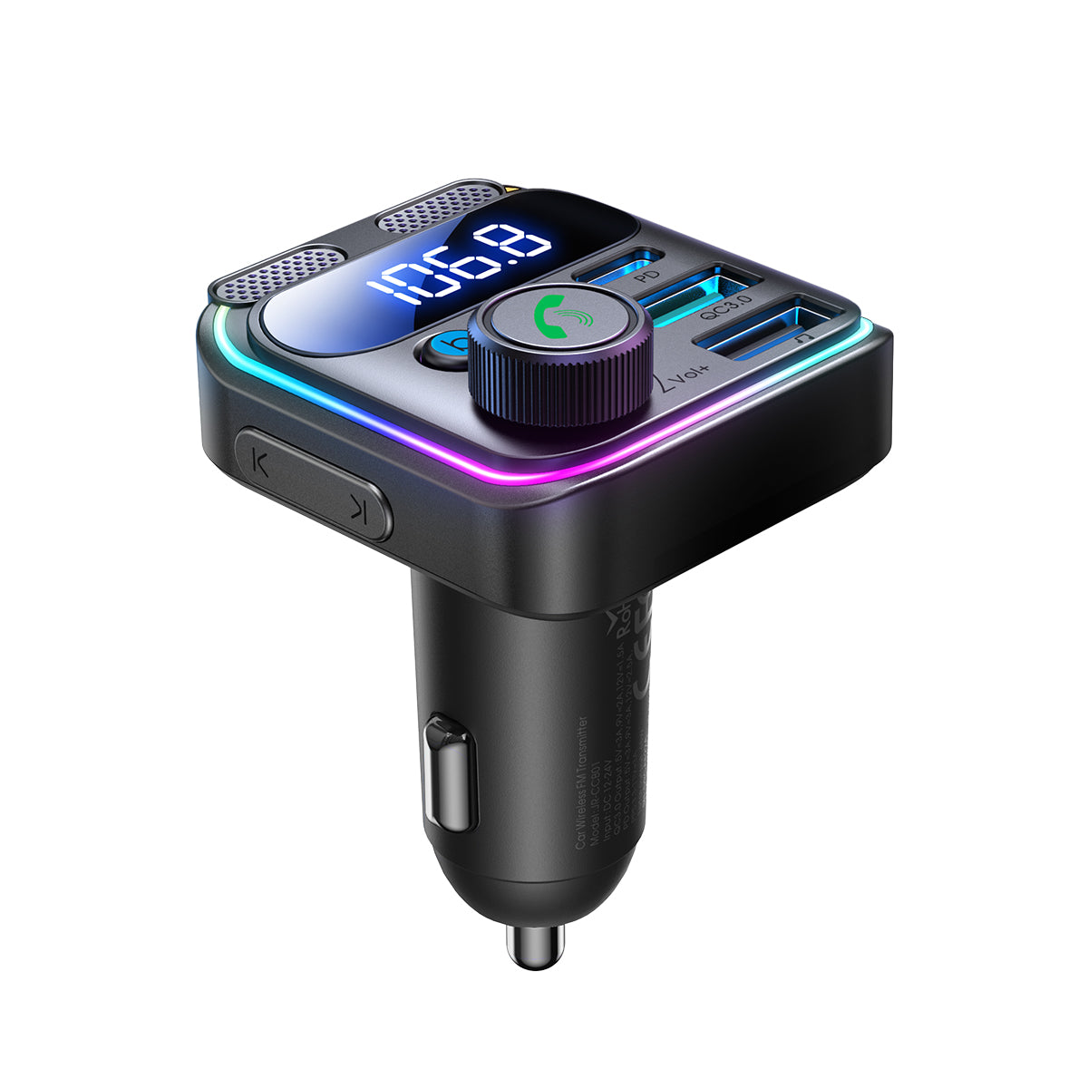 JOYROOM JR-CCB01 FM-Transmitter Schwarz 81W Dual-Mic
