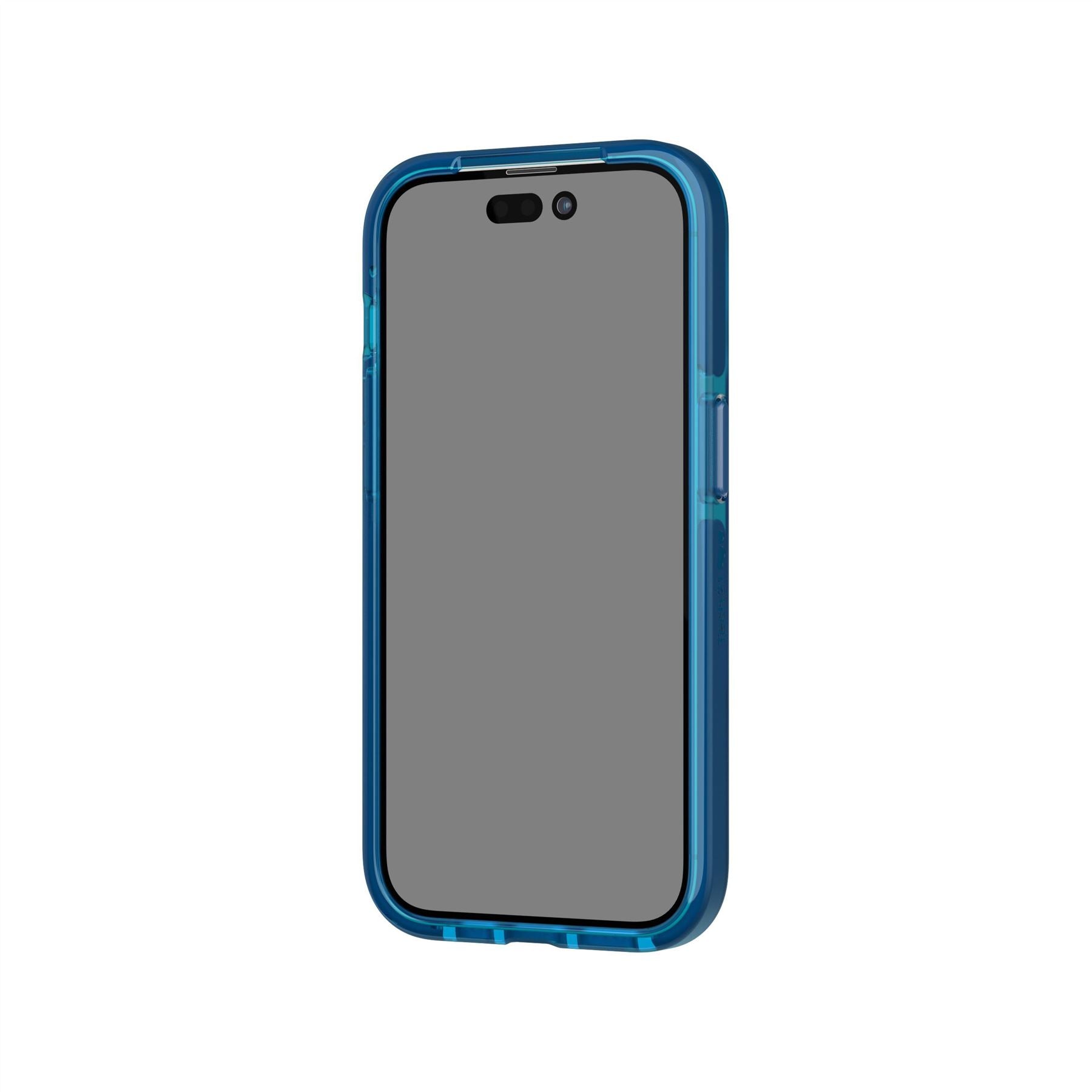 Tech21 EvoCheck iPhone 14 Pro Hülle Classic Blue Tint Karo