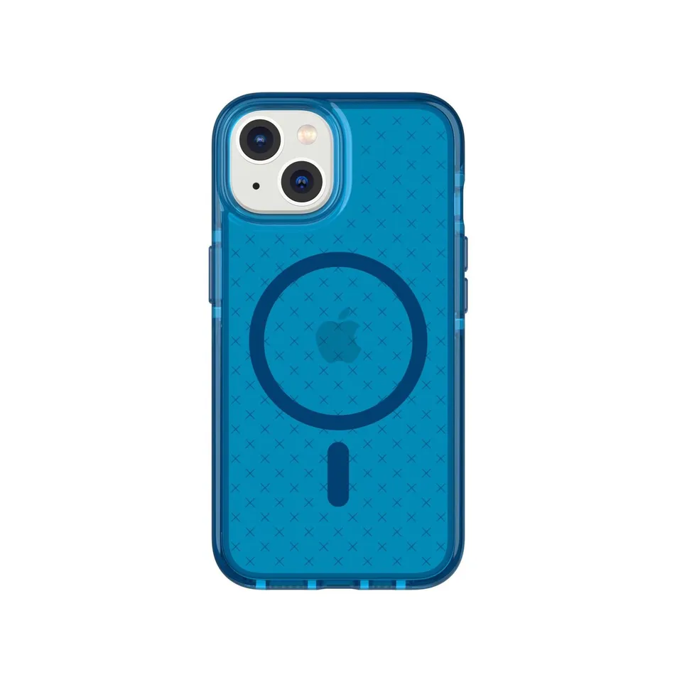 Tech21 EvoCheck MagSafe iPhone 15 Hülle Classic Blue 16ft Schutz