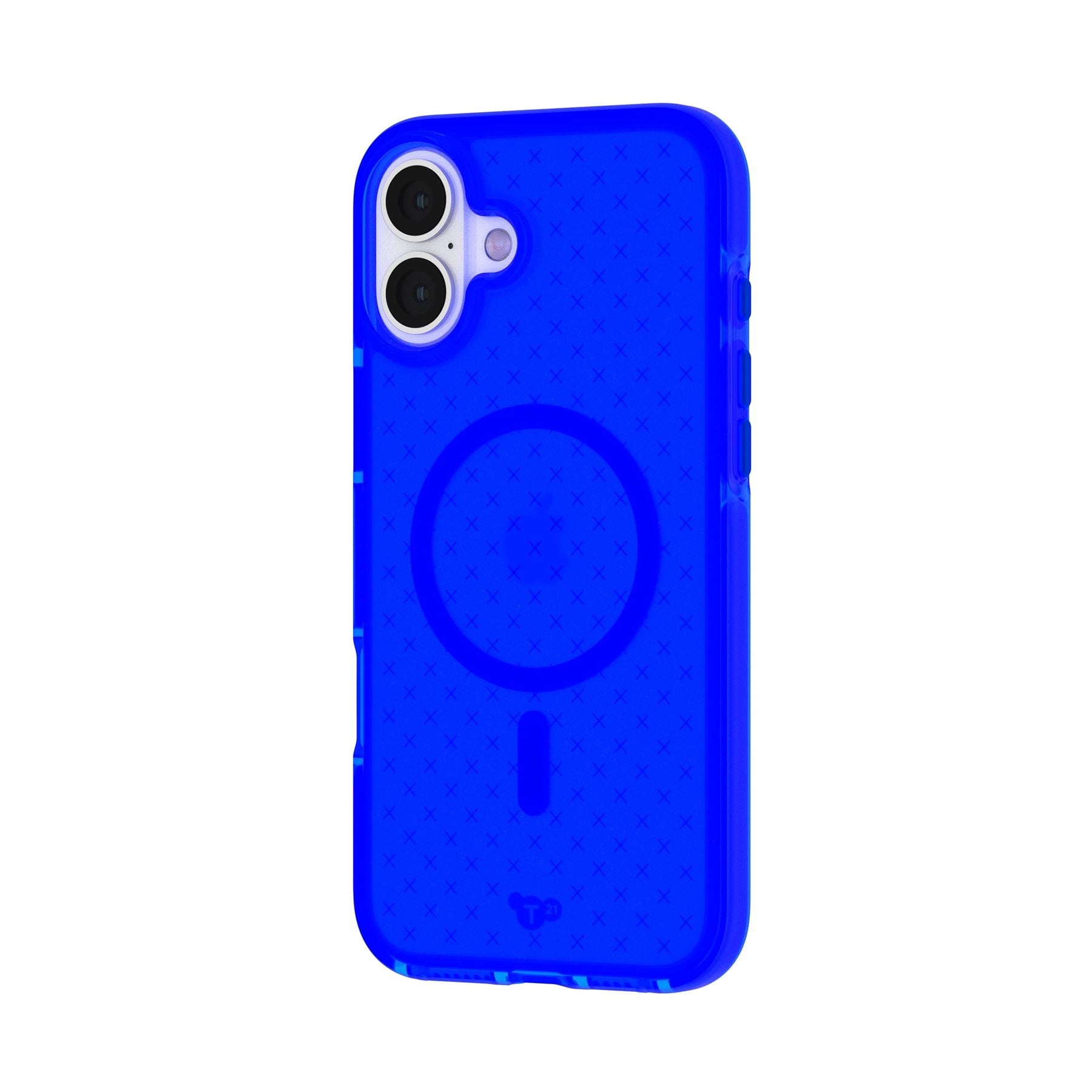 Tech21 EvoCheck iPhone 16 Plus Hülle Cobalt Blue MagSafe