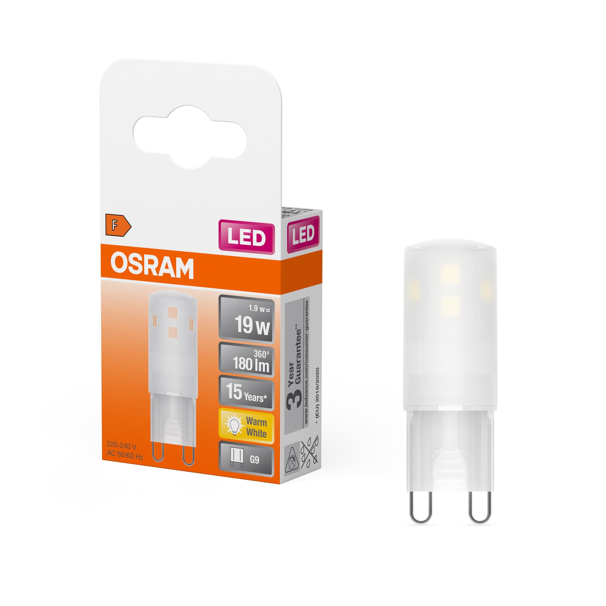 OSRAM SMART+ Star PIN G9 LED-Lampe warmweiß 5er-Pack