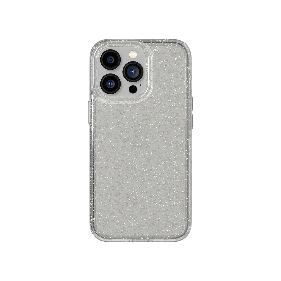 Tech21 EvoSparkle iPhone 13 Pro Hülle Silber Glitzer