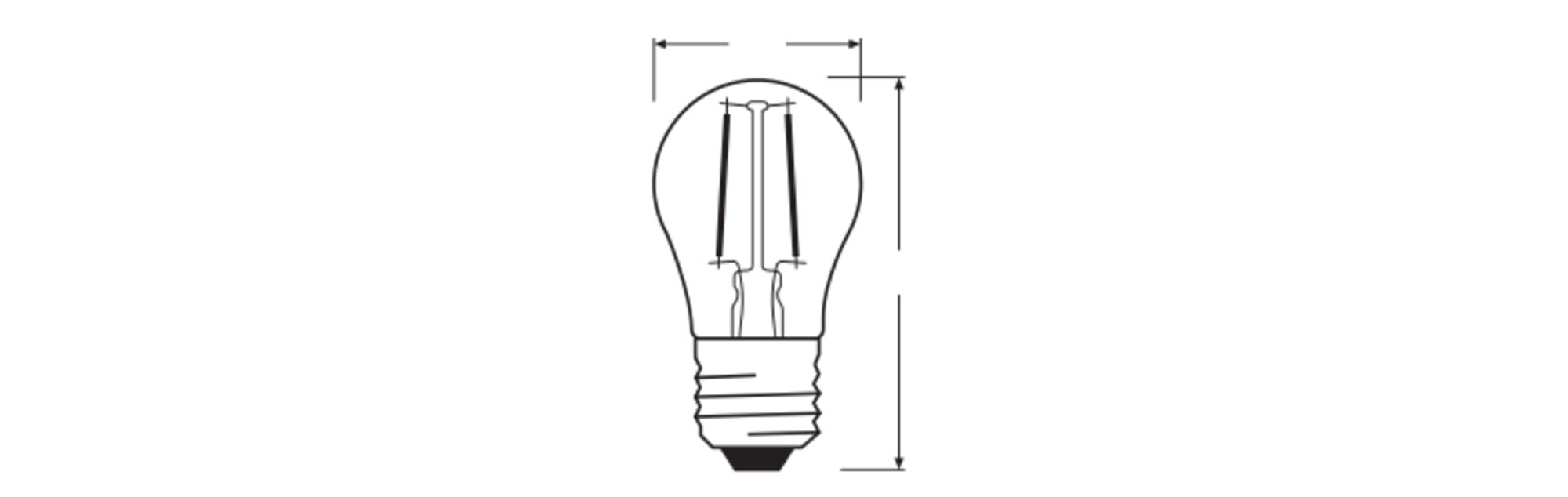 OSRAM Superstar Classic P25 Filament LED Tropfen E27 25W