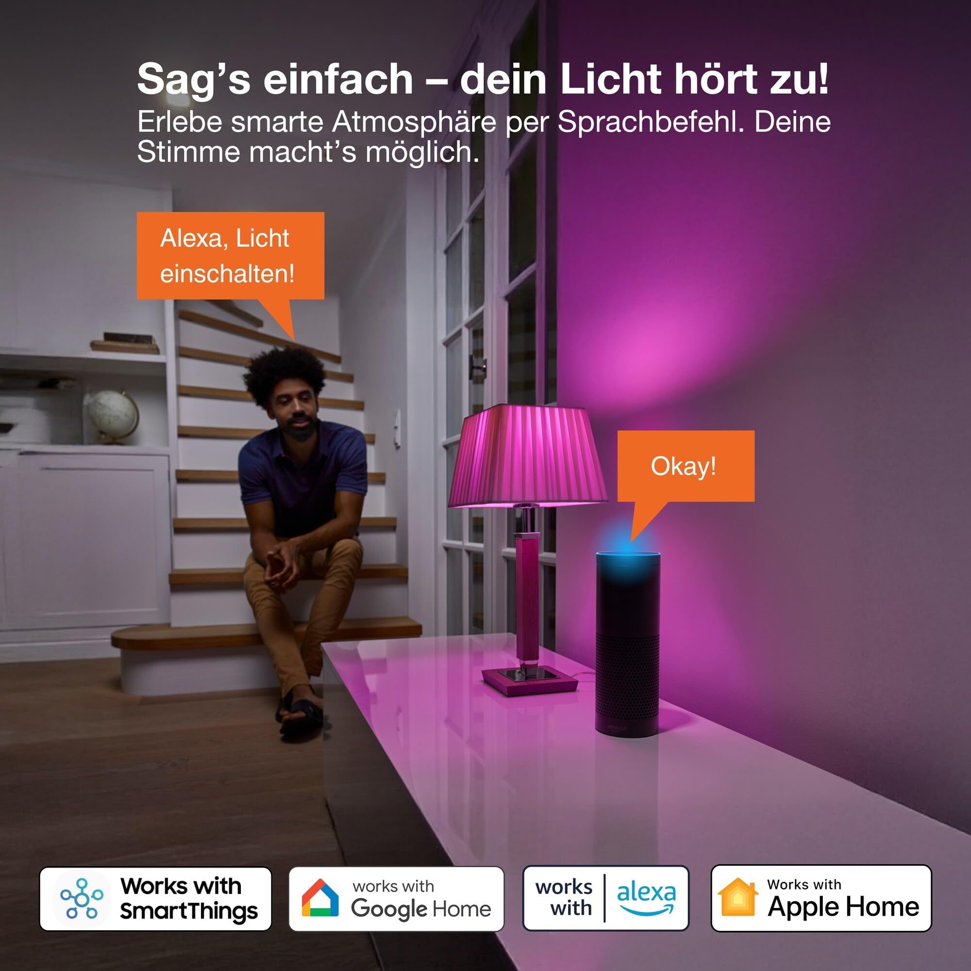 ams OSRAM SMART+ Globe LED-Lampe E14 RGBW 2er Pack