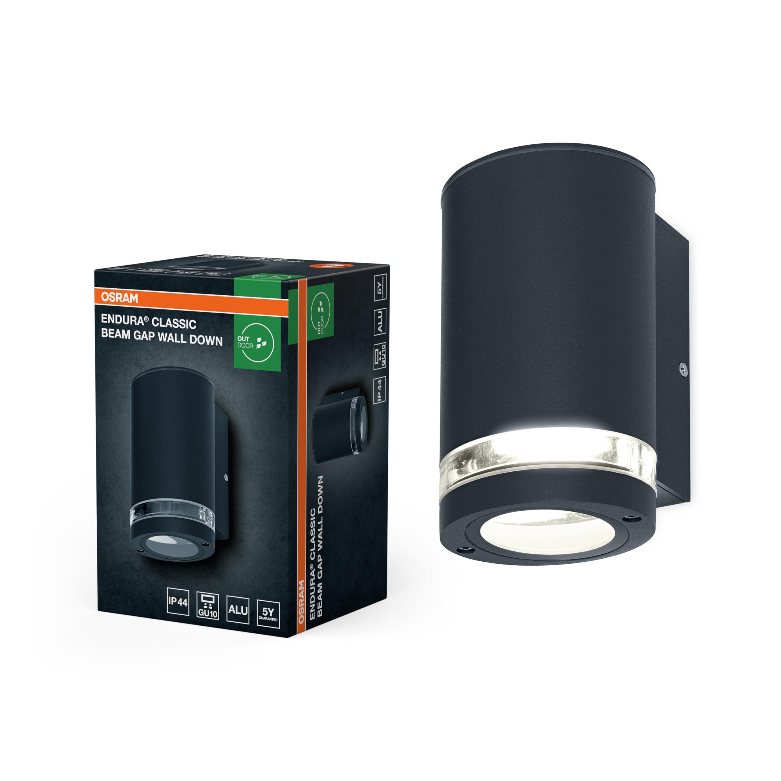 OSRAM Beam Gap Außenwandleuchte GU10 dunkelgrau