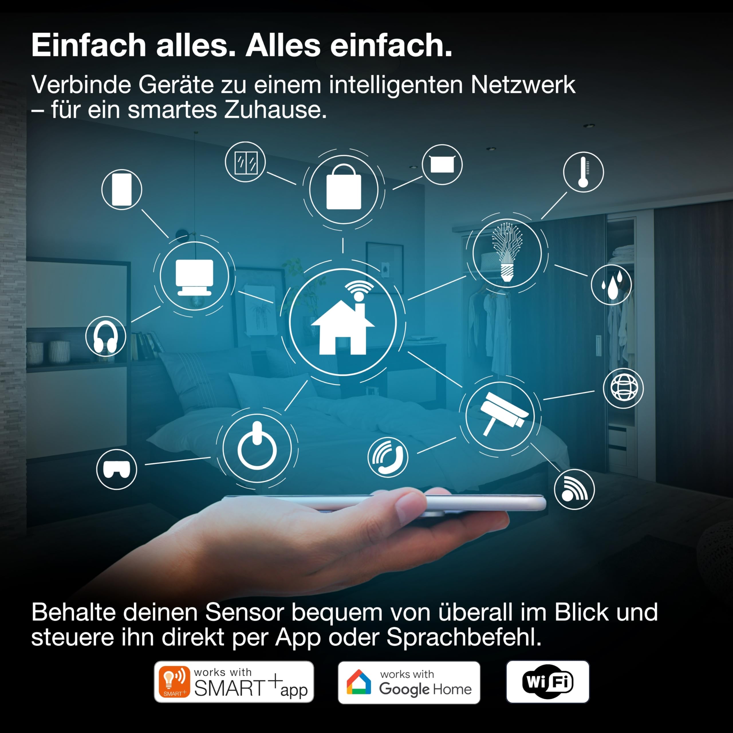ams OSRAM SMART+ WiFi Kohlenmonoxidmelder weiß 1er-Pack