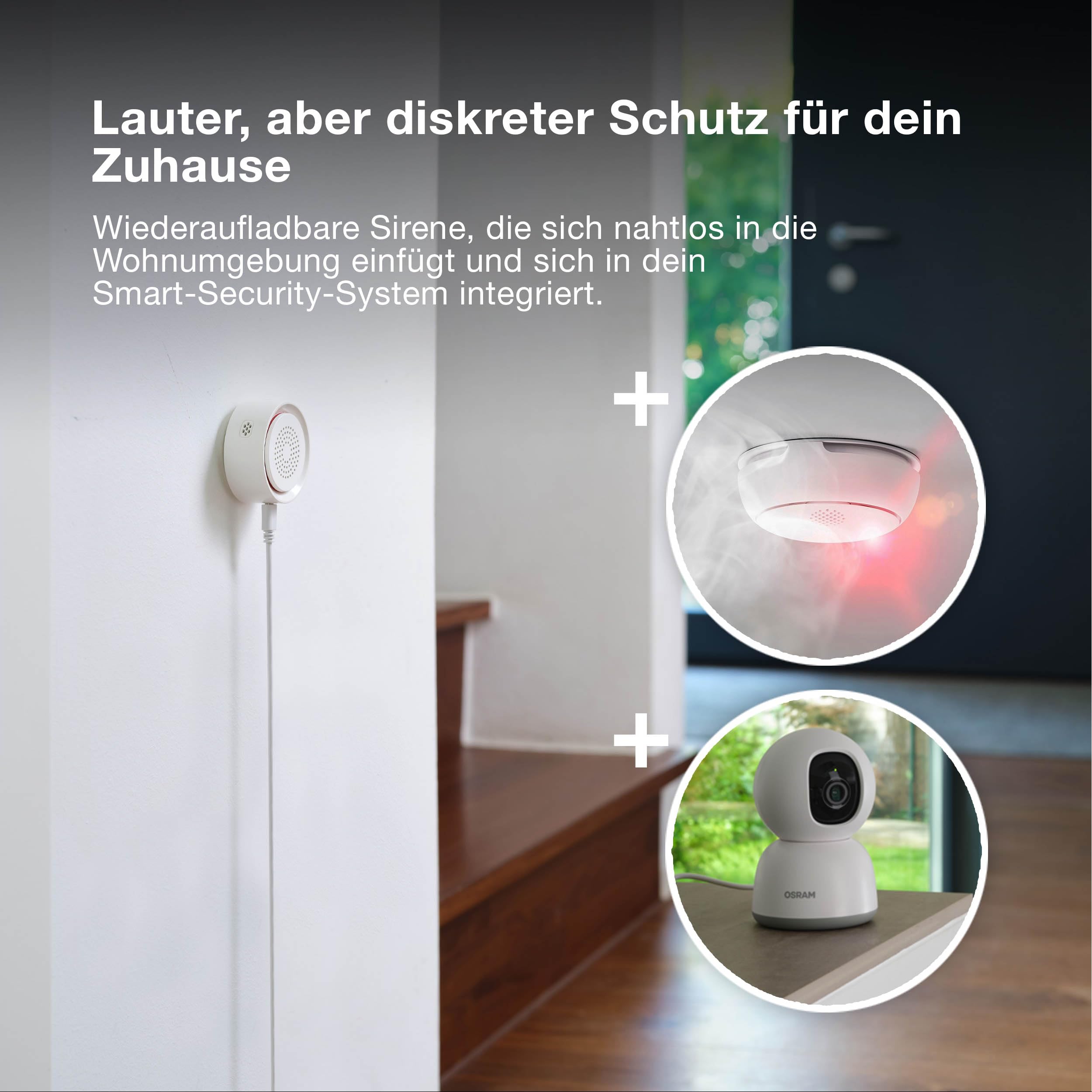 ams OSRAM SMART+ Sirene Alarmsirene WiFi 90 dB