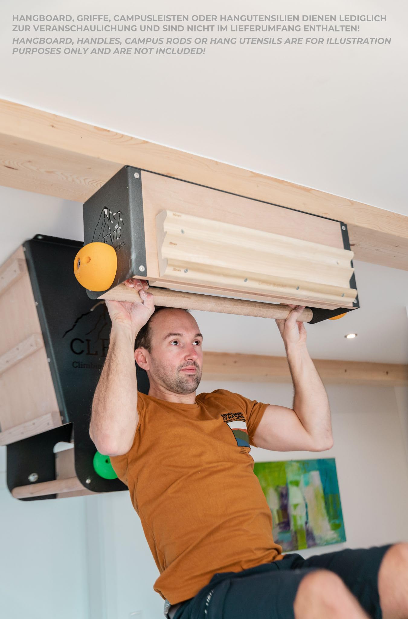 Clevo S Klettertrainingsstation Decke Klimmzugstange 130kg